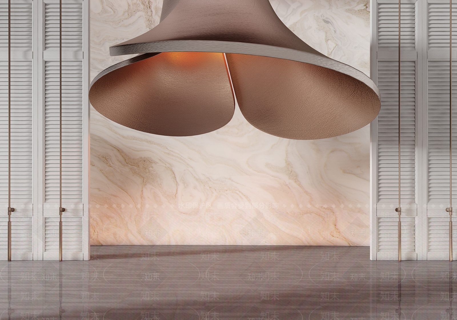 轻奢艺术吊灯3D模型下载【ID:1232378462】