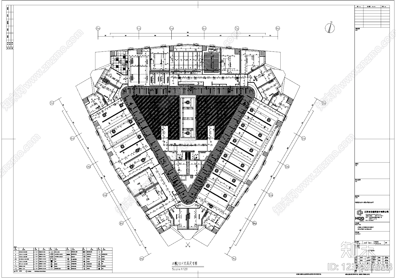整体办公空间cad施工图下载【ID:1232380448】