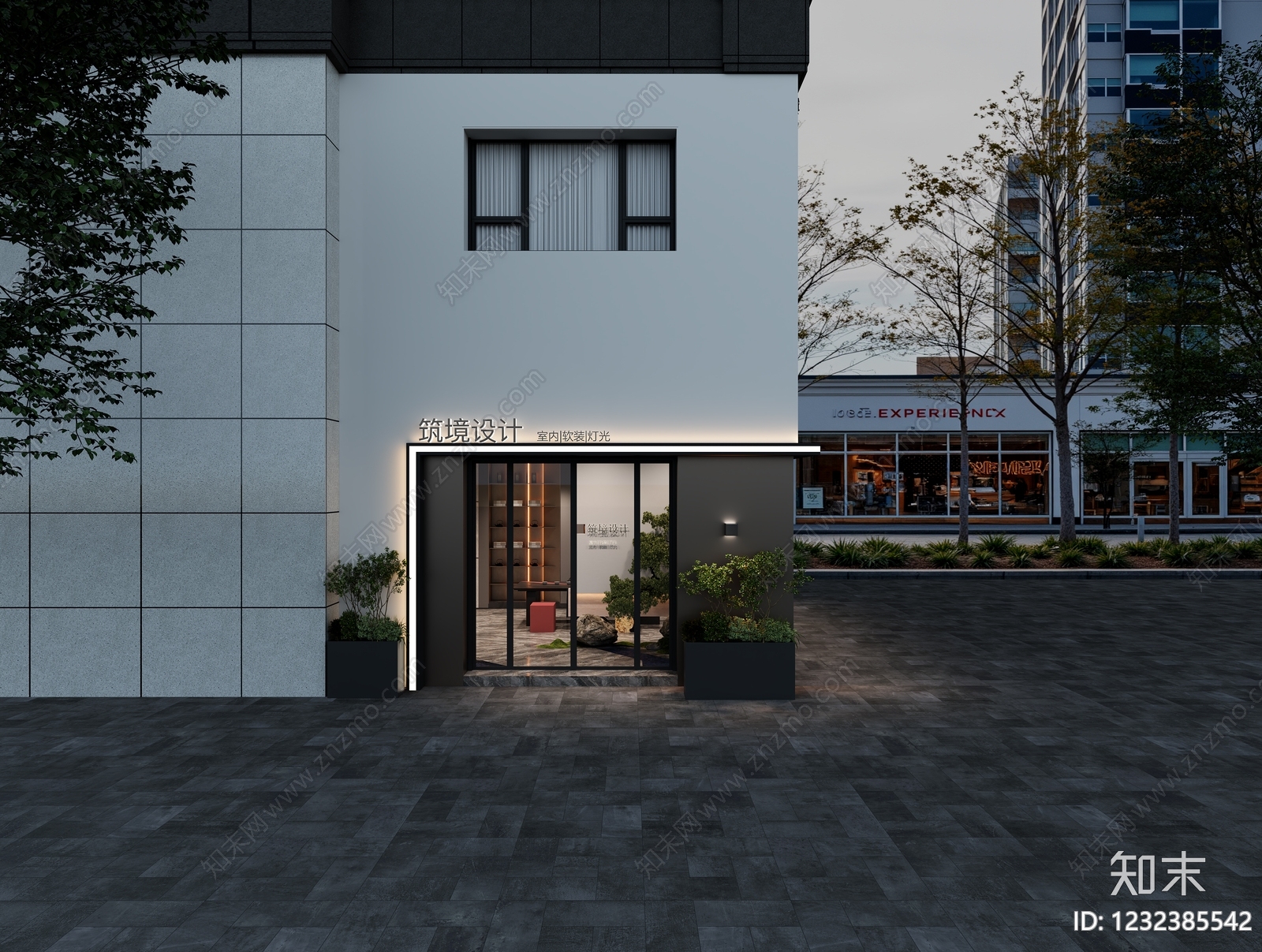现代简约其他商业建筑3D模型下载【ID:1232385542】