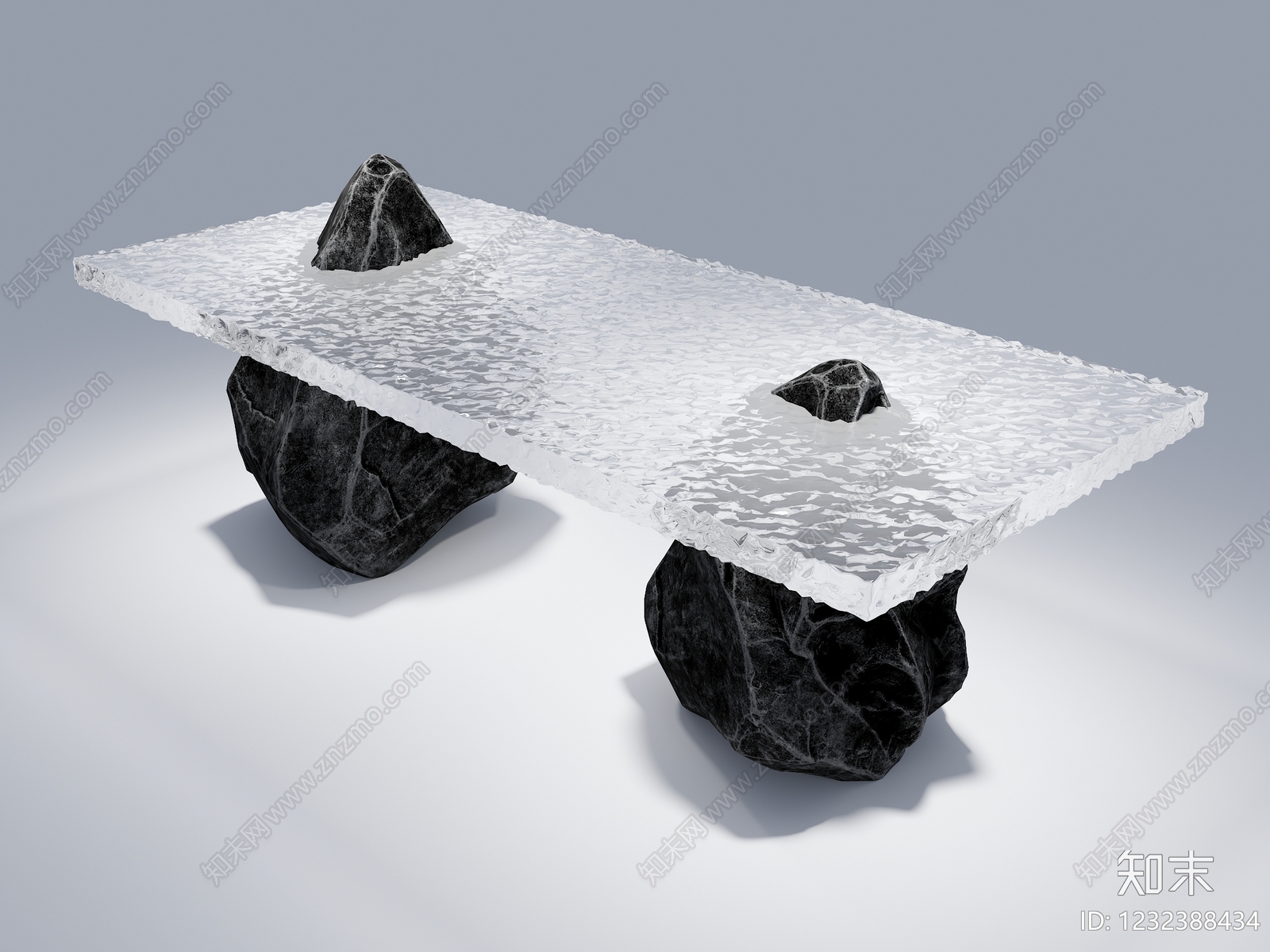禅意茶几3D模型下载【ID:1232388434】