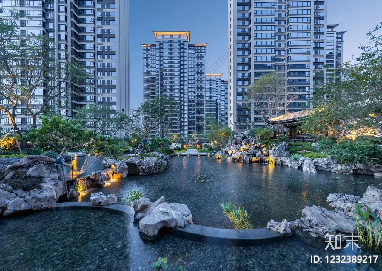 跌水景观cad施工图下载【ID:1232389217】