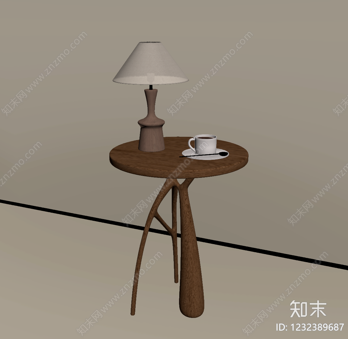 中古风边几SU模型下载【ID:1232389687】