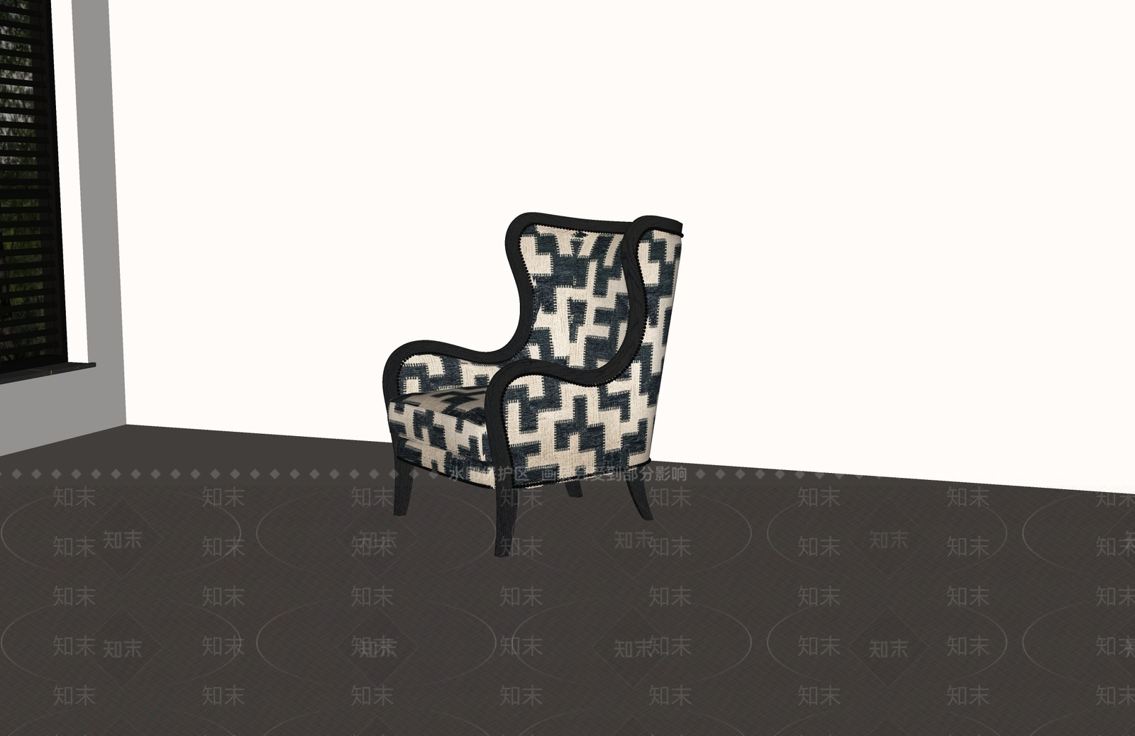 美式休闲椅3D模型下载【ID:1232389995】