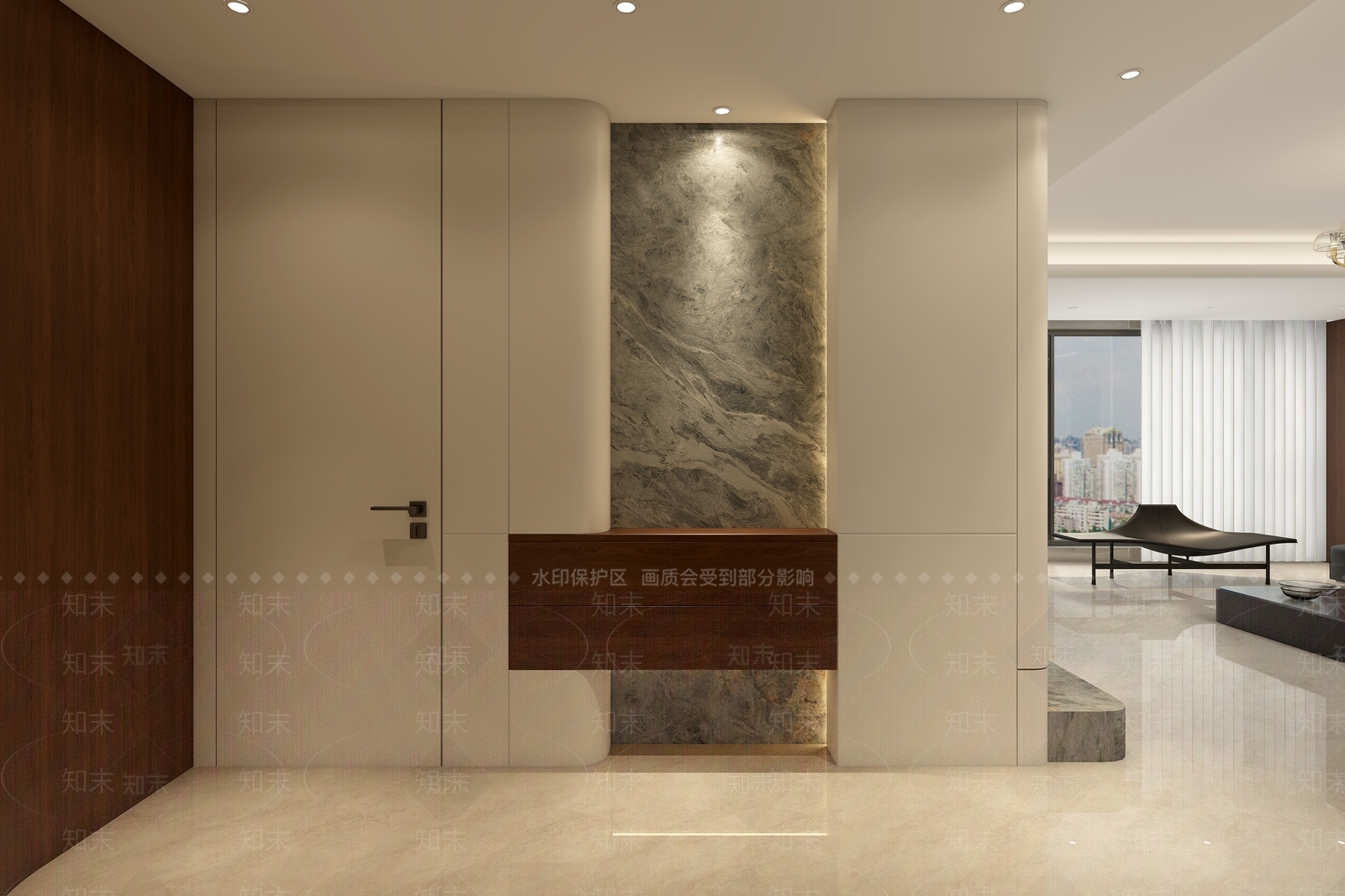 意式极简玄关3D模型下载【ID:1232394888】
