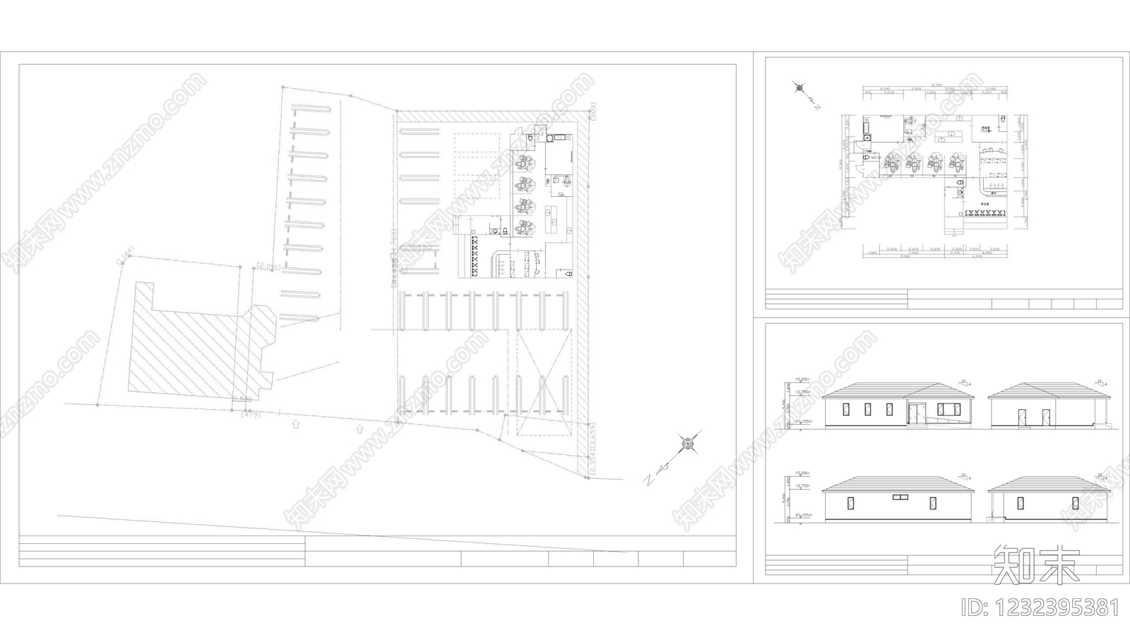 医院建筑cad施工图下载【ID:1232395381】