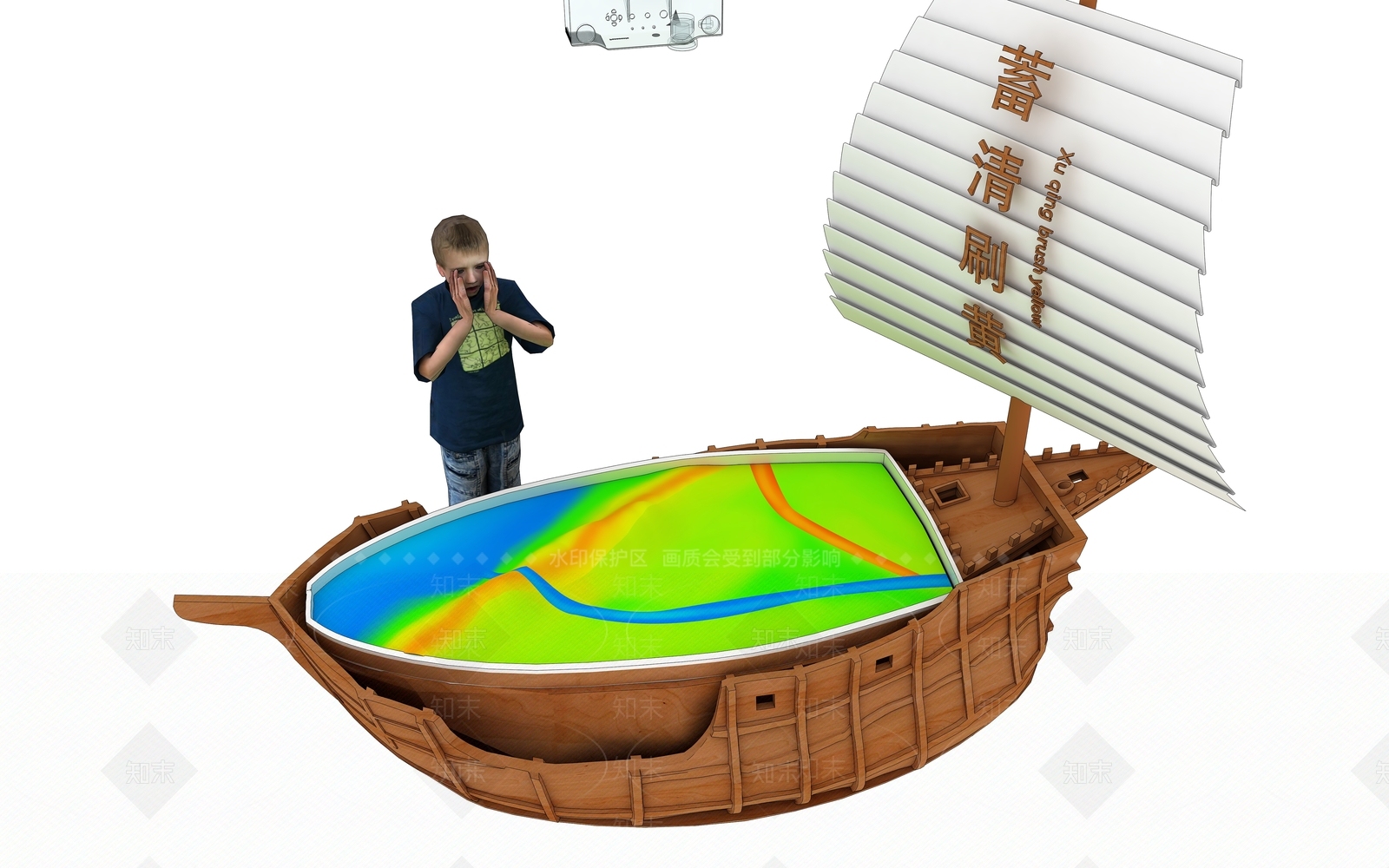 中式互动装置3D模型下载【ID:1232395804】