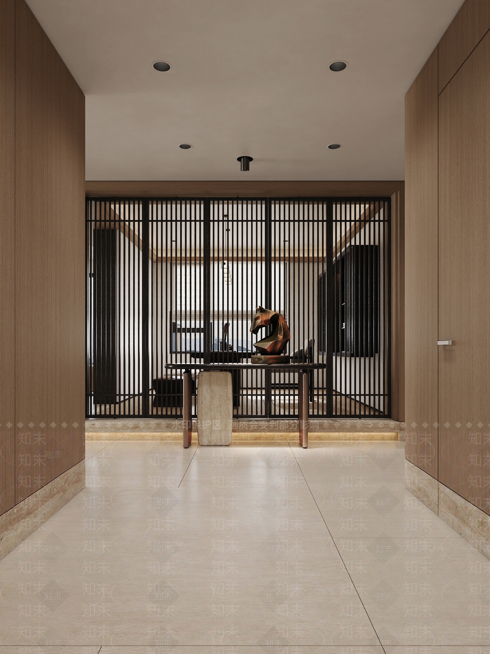 新中式玄关3D模型下载【ID:1232396732】