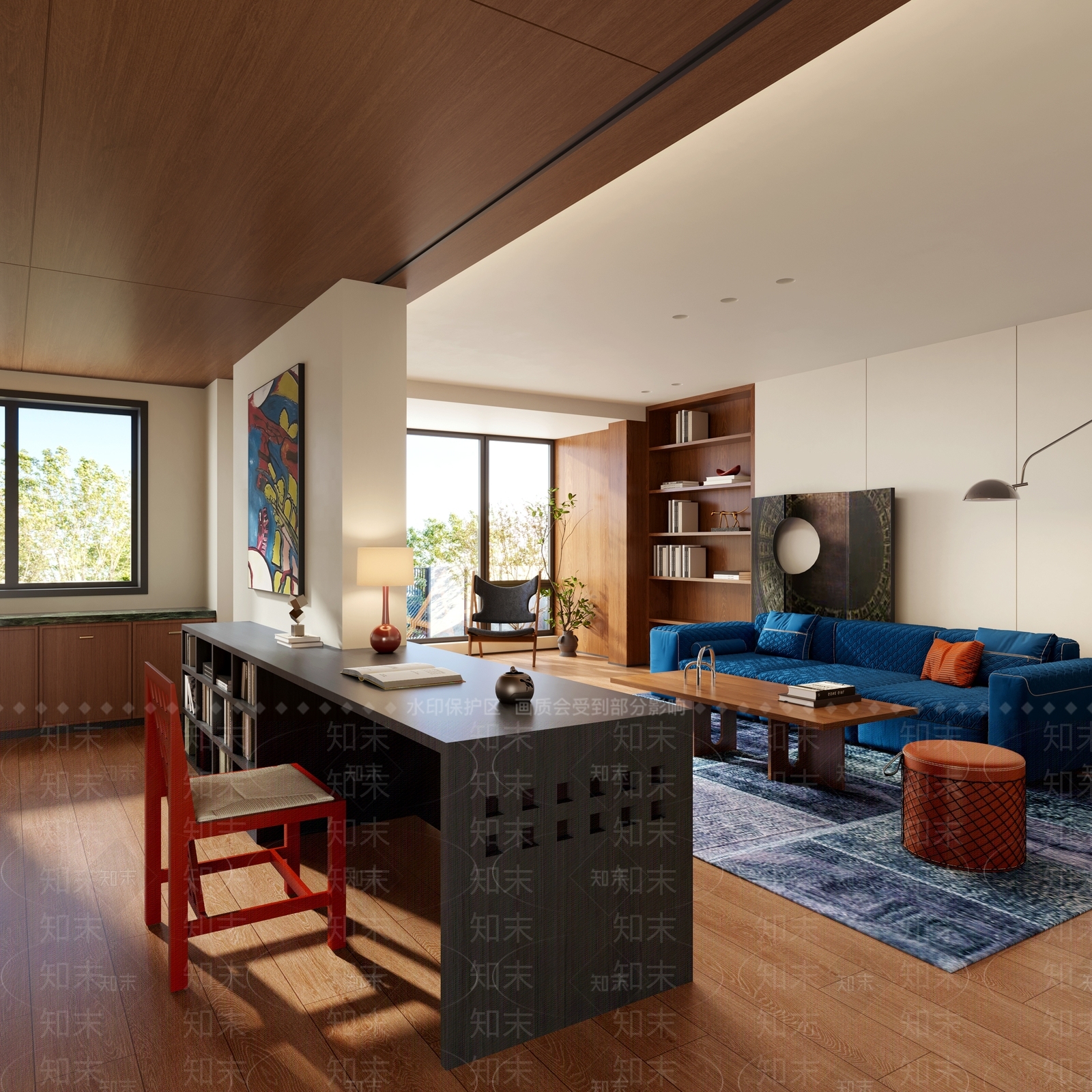新中式家居客厅3D模型下载【ID:1232397542】