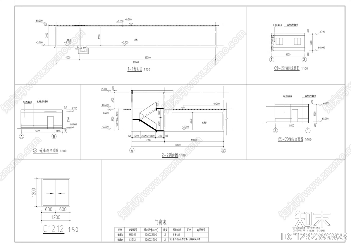 其他建筑cad施工图下载【ID:1232399925】