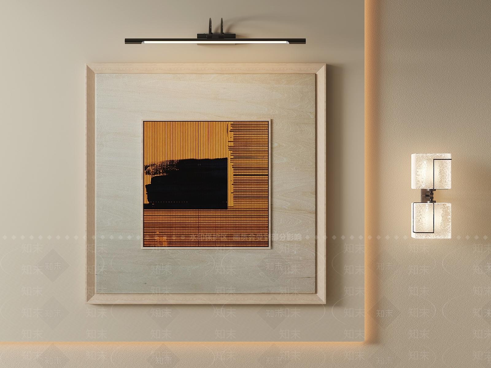 现代简约挂画3D模型下载【ID:1232400034】