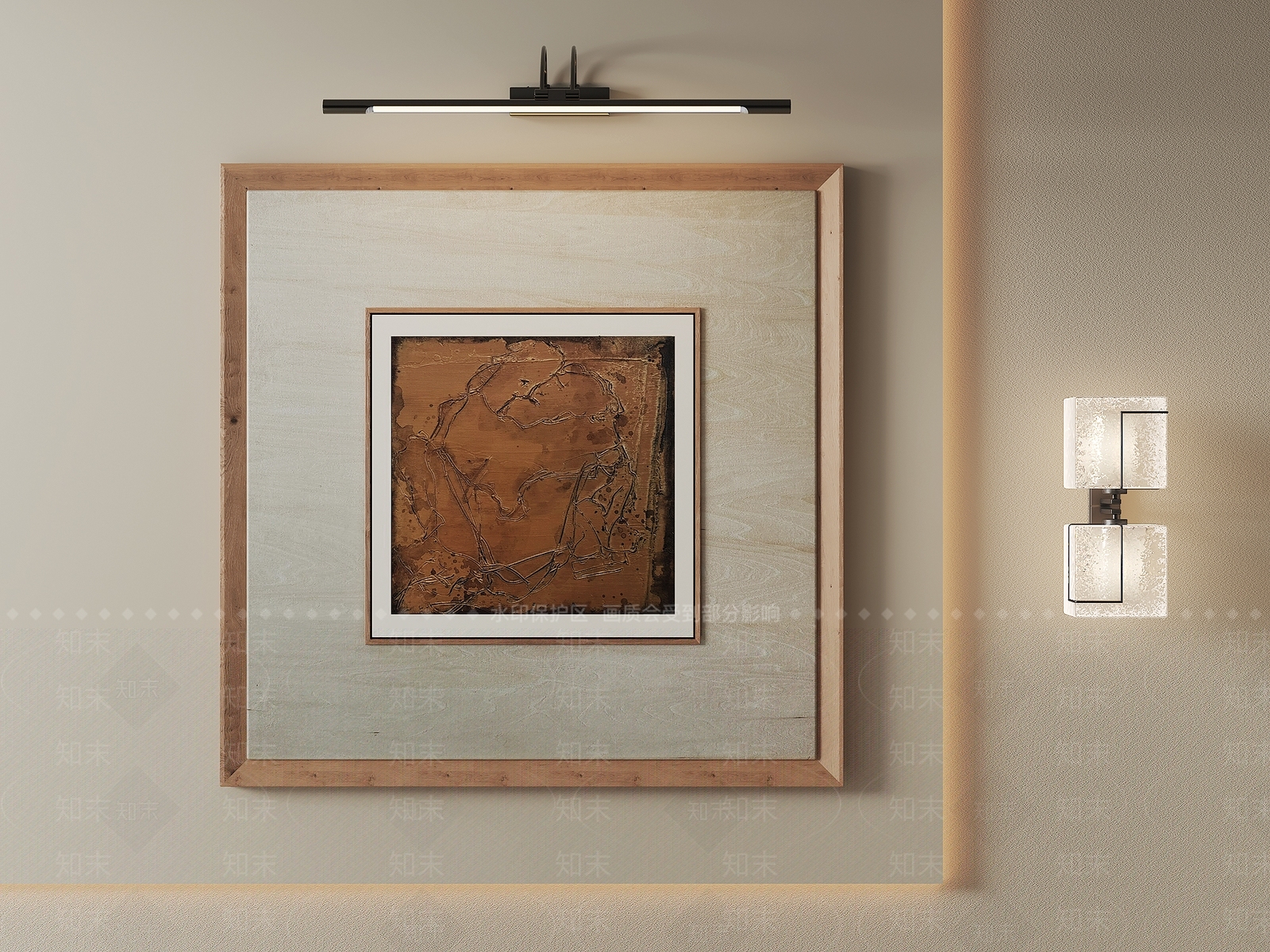 现代简约挂画3D模型下载【ID:1232401979】