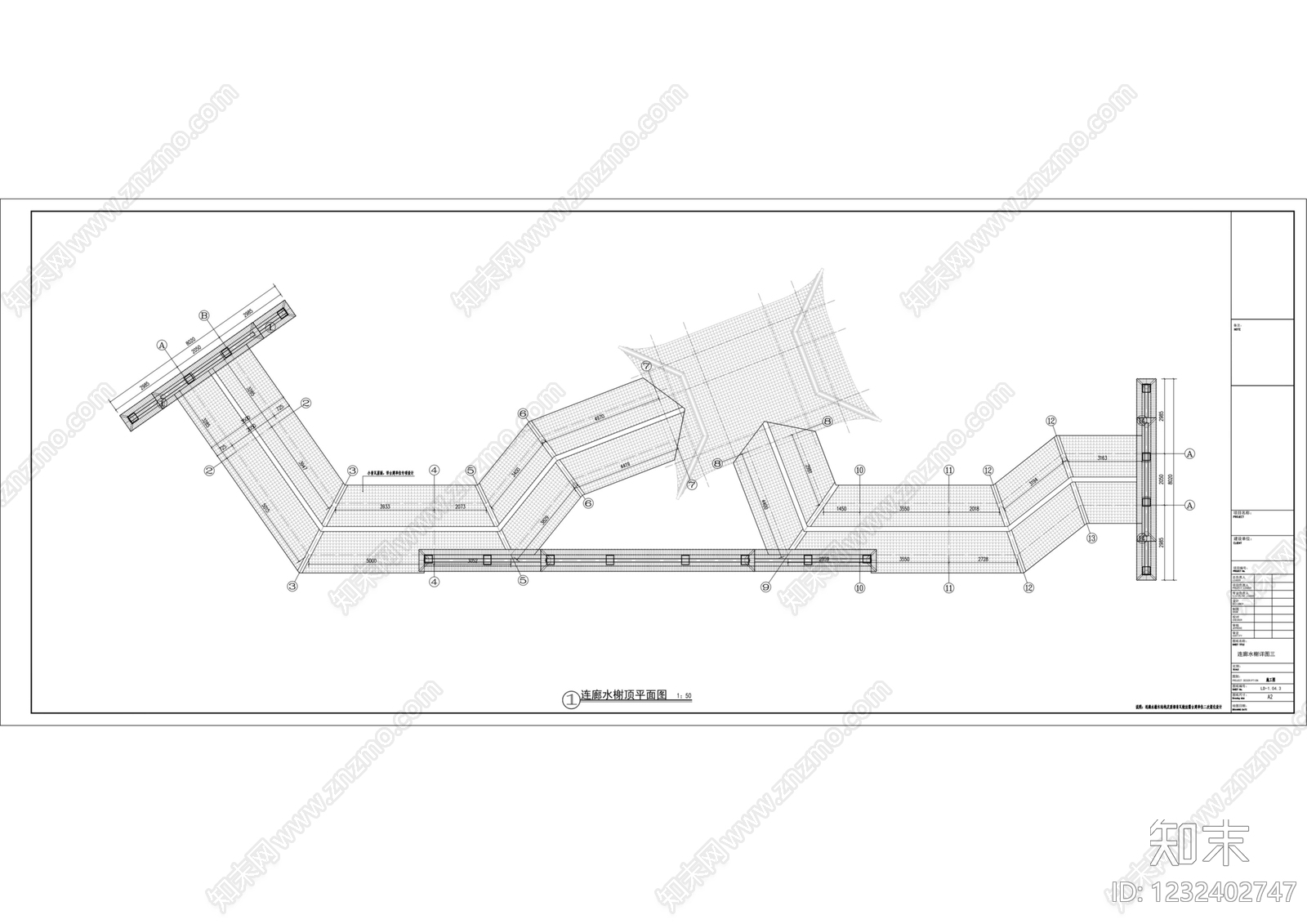 仿古建筑cad施工图下载【ID:1232402747】