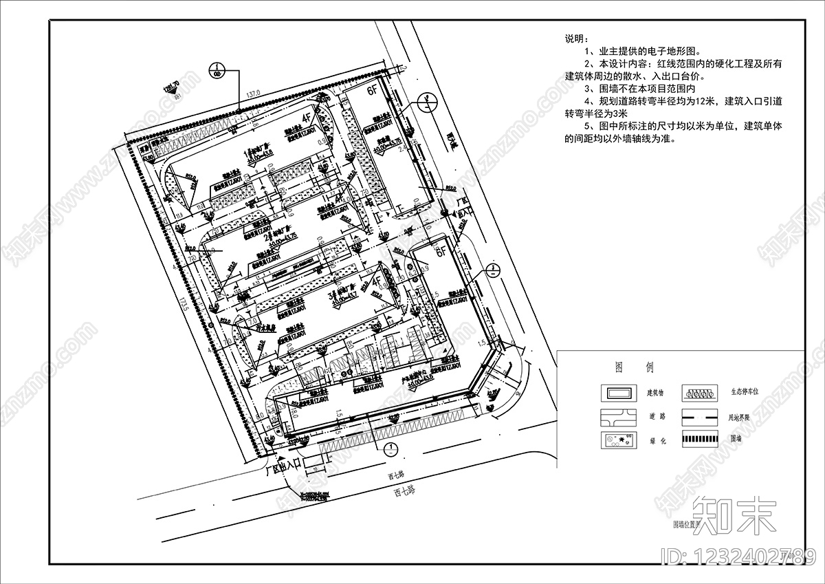 建筑平面布置图CAD图纸
