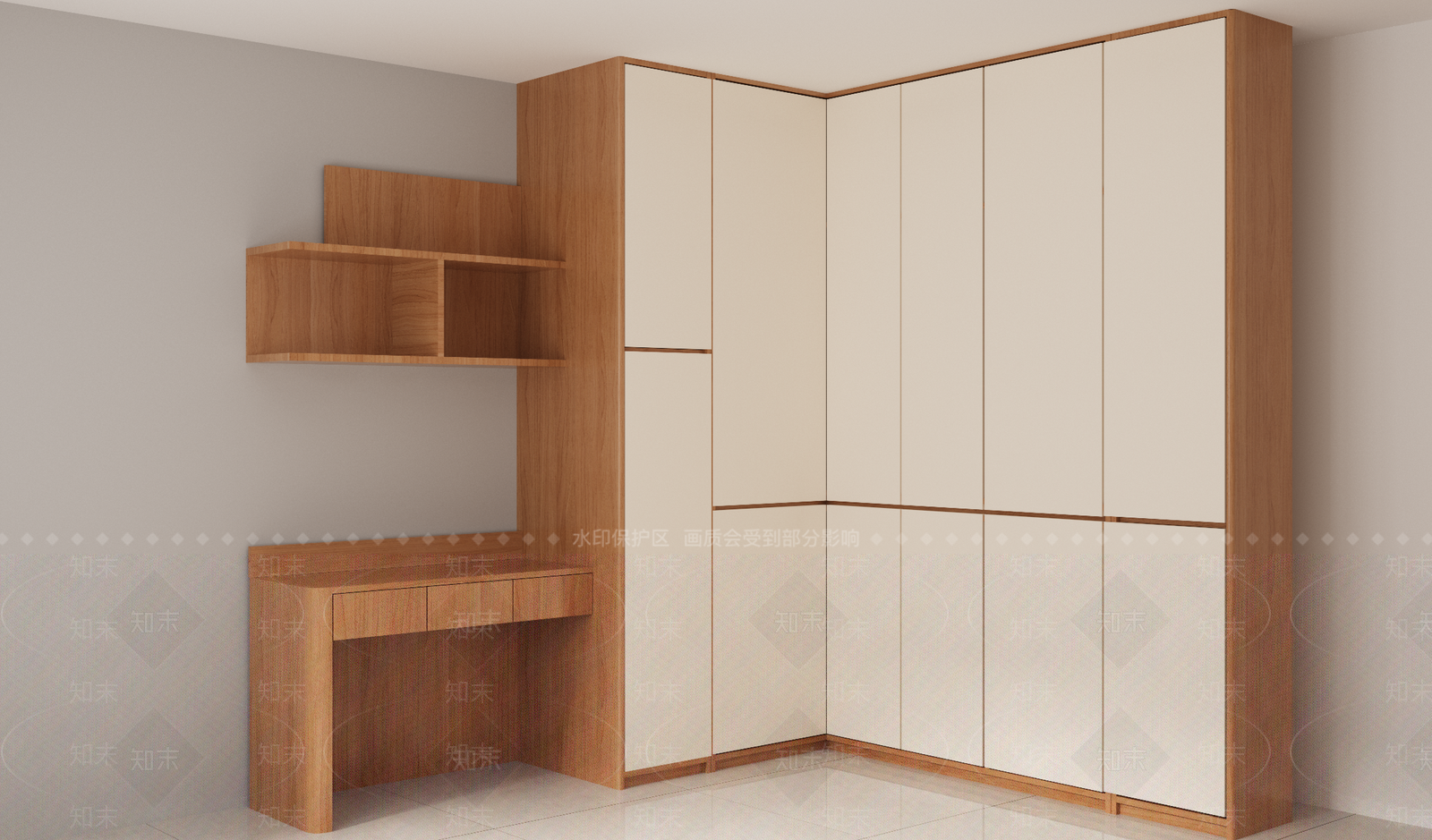 原木风衣柜3D模型下载【ID:1232403050】