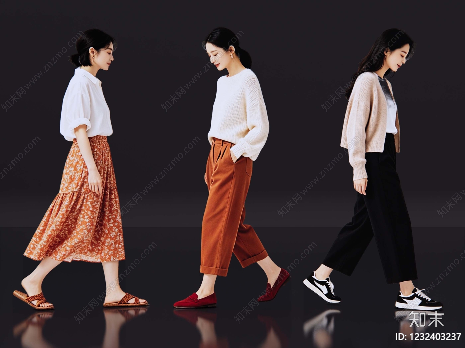 复古多人SU模型下载【ID:1232403237】