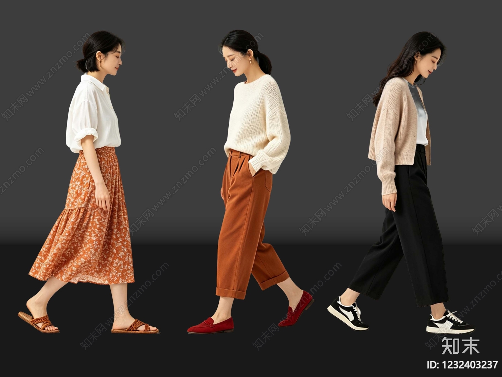 复古多人SU模型下载【ID:1232403237】