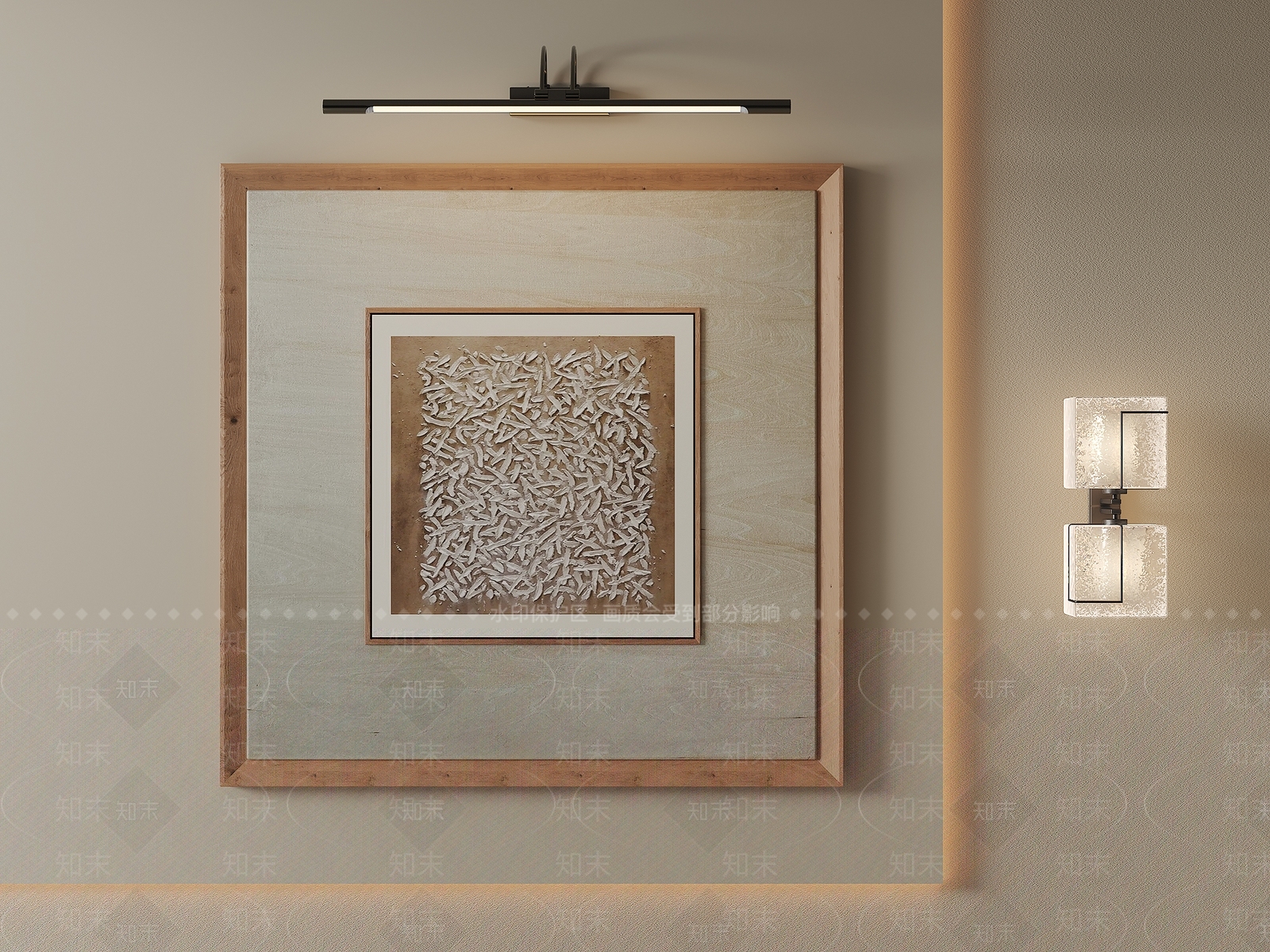 现代简约挂画3D模型下载【ID:1232403341】