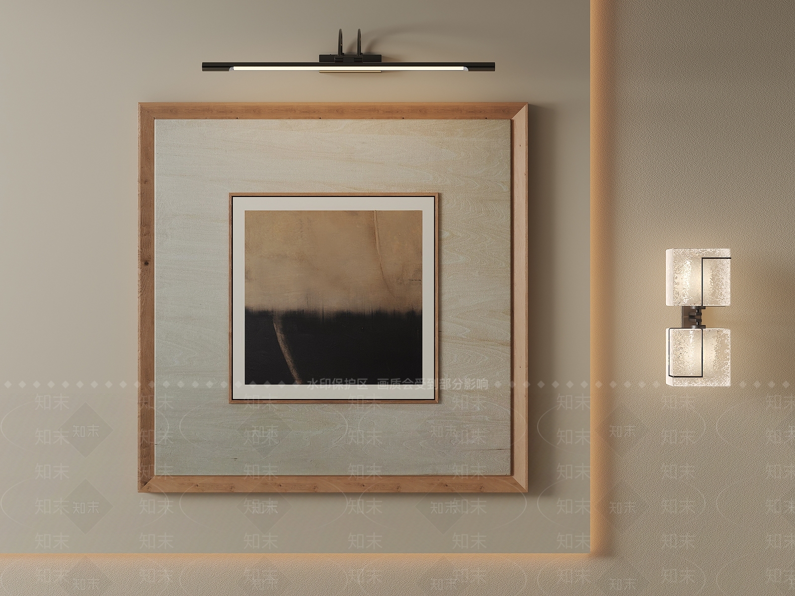 现代简约挂画3D模型下载【ID:1232403456】