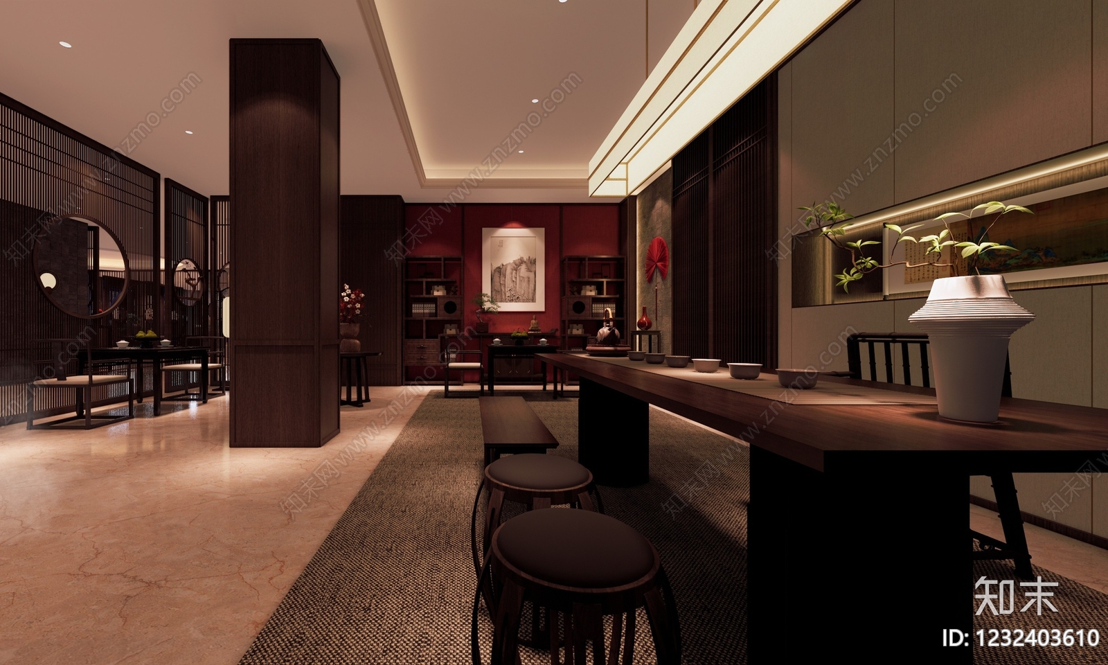 酒店大堂cad施工图下载【ID:1232403610】