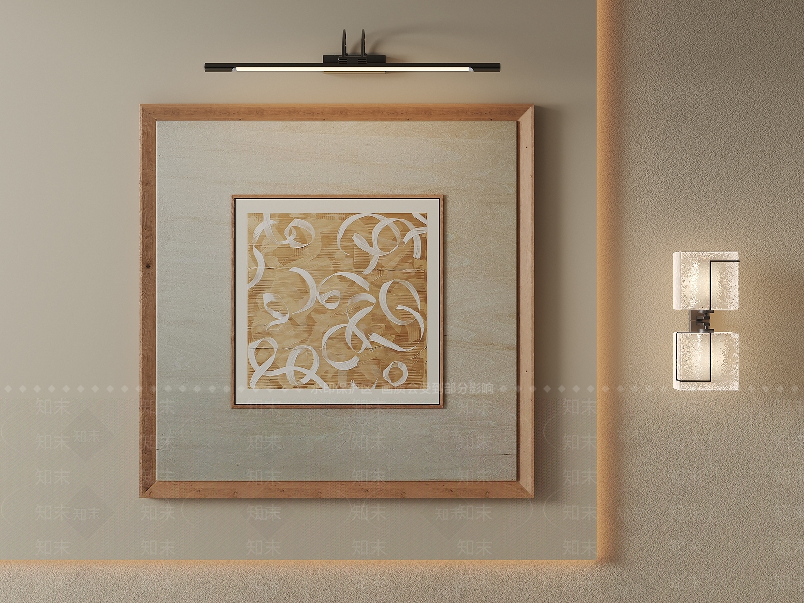 现代简约挂画3D模型下载【ID:1232406552】