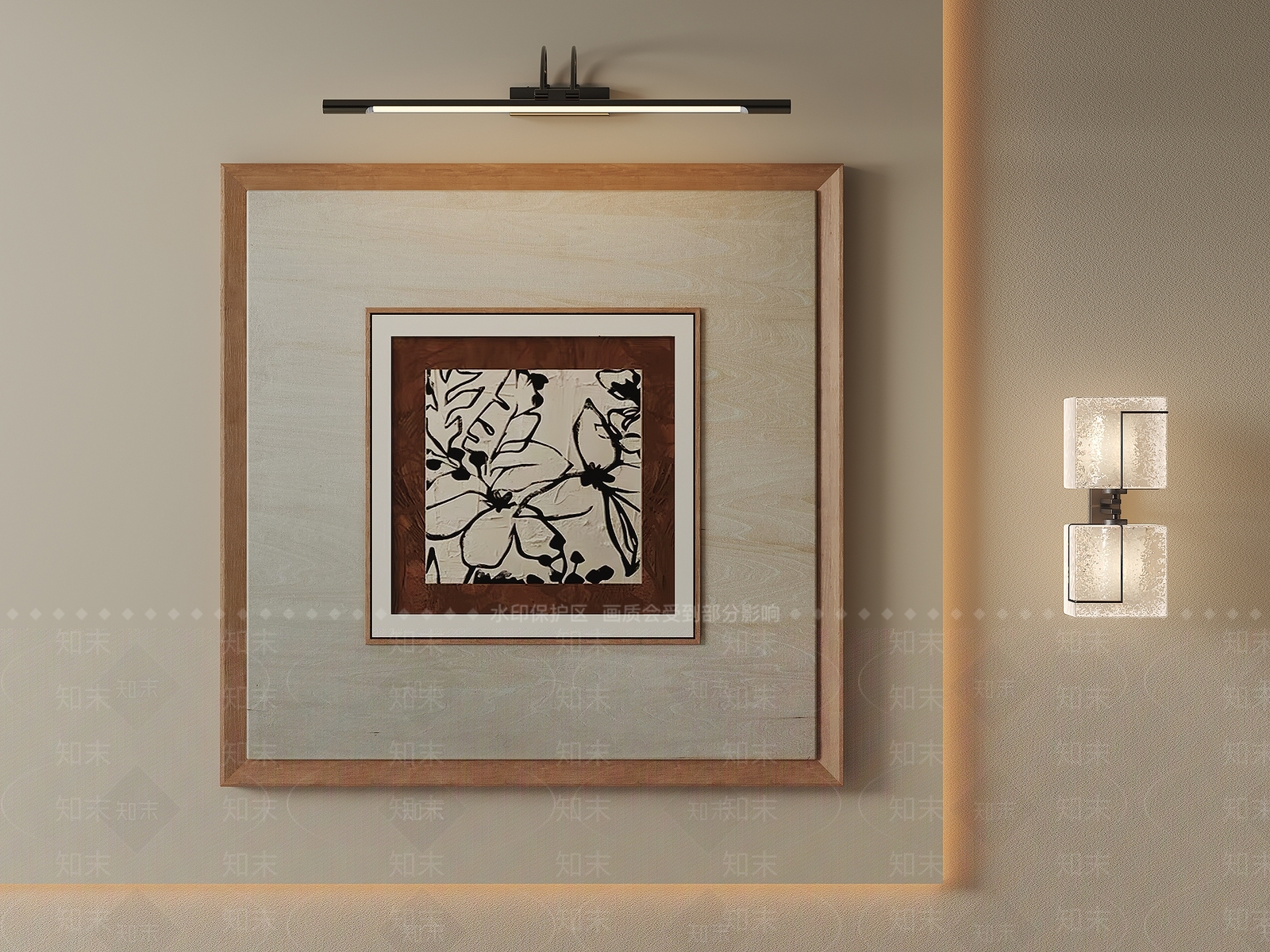 现代简约挂画3D模型下载【ID:1232406792】
