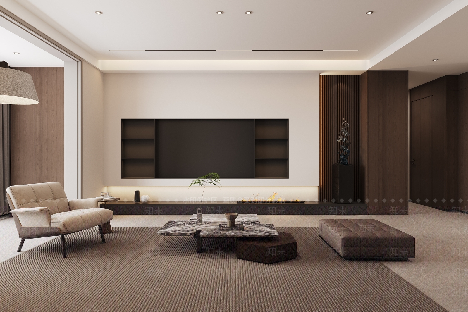 现代简约客餐厅3D模型下载【ID:1232408606】