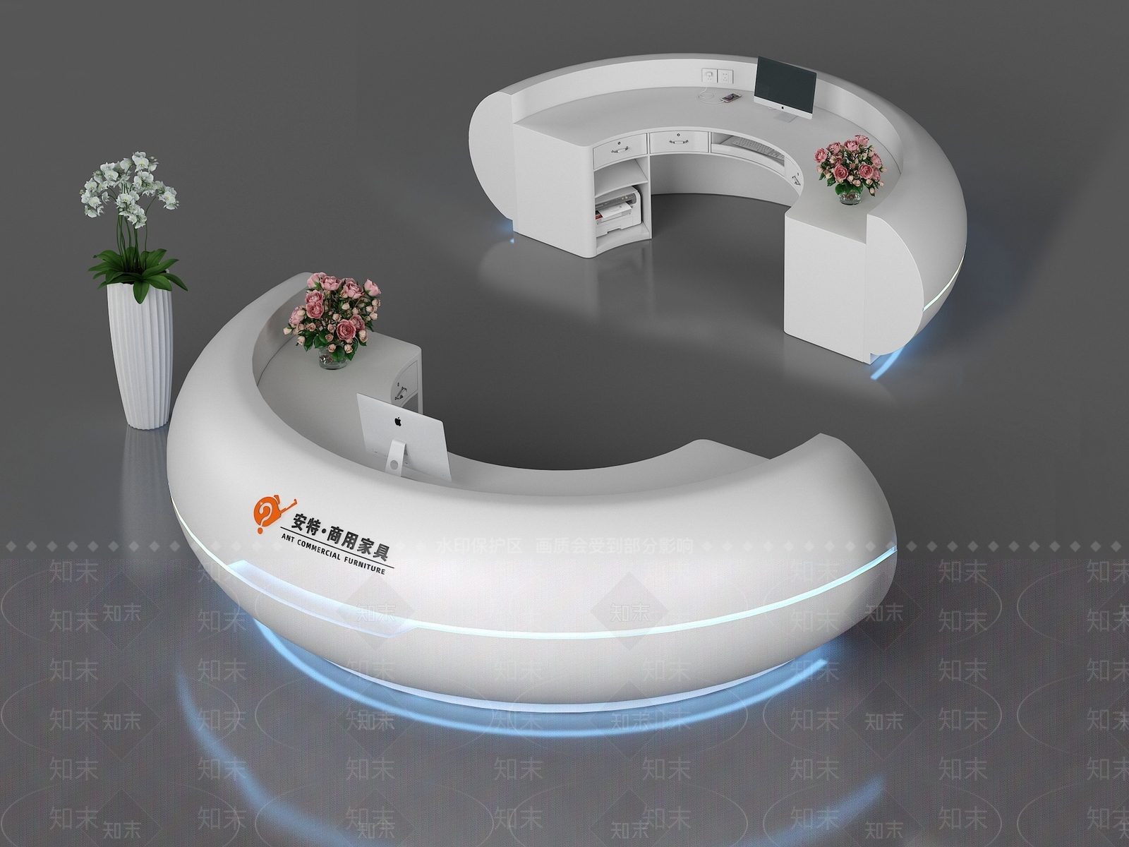 未来主义前台3D模型下载【ID:1232409148】