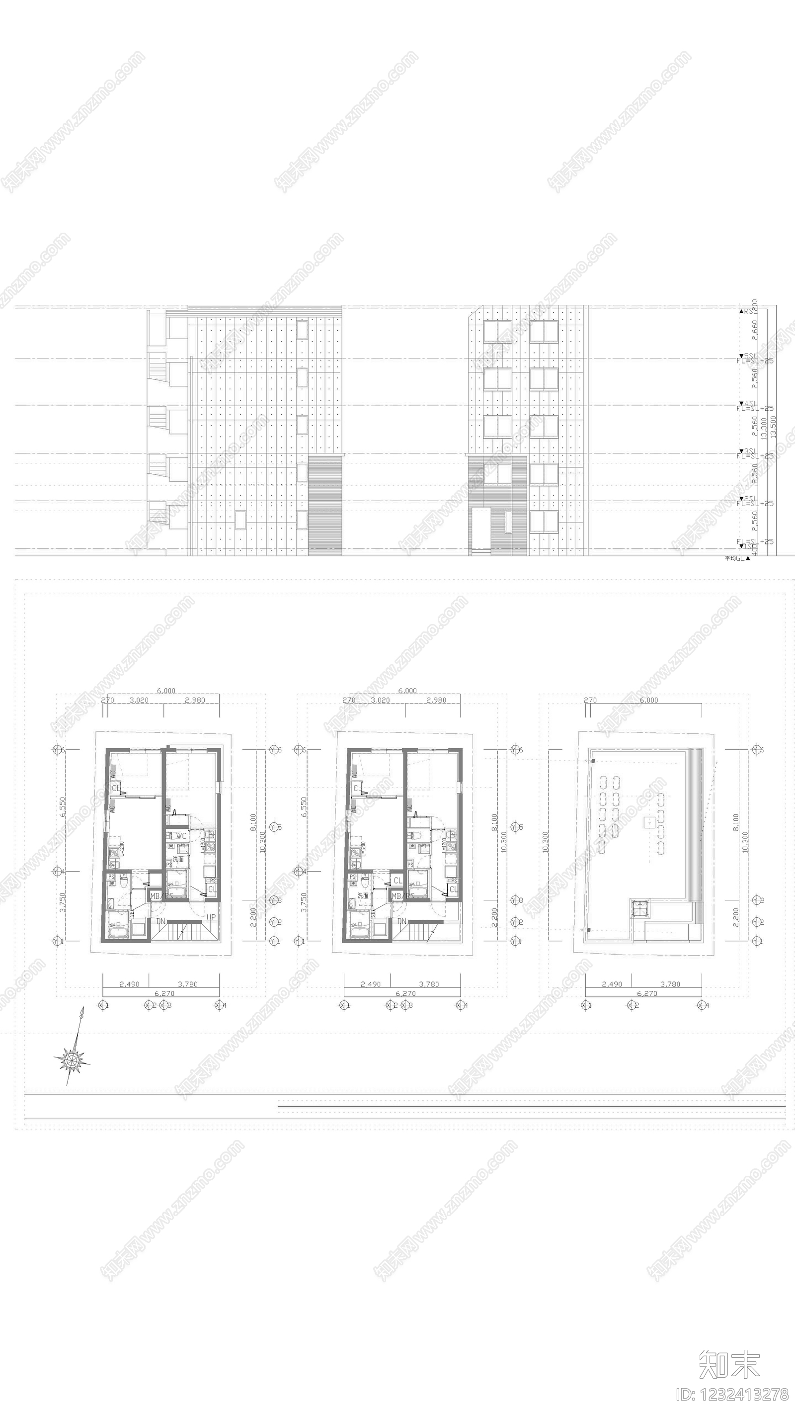 住宅楼建筑CAD图纸