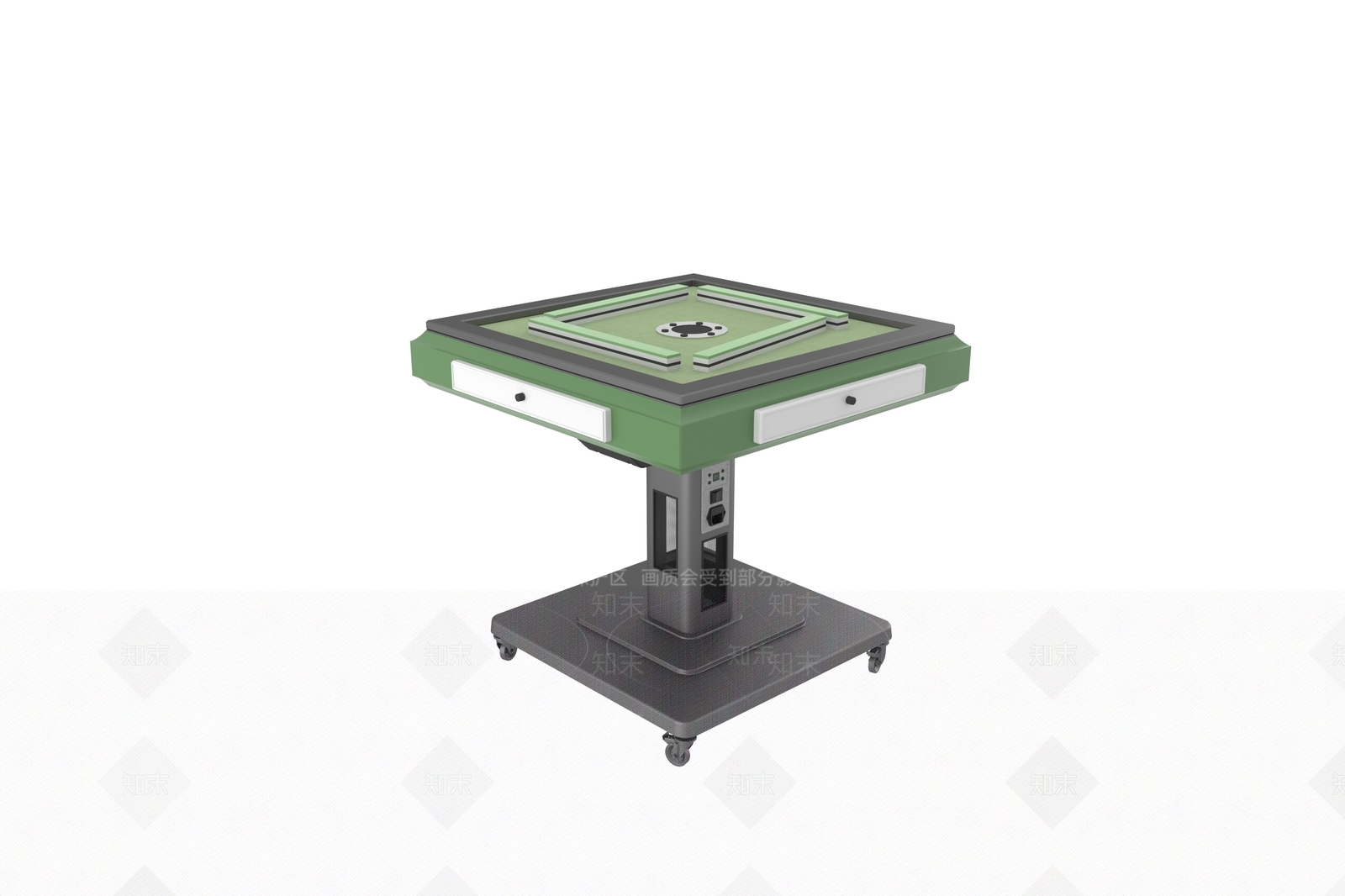 现代麻将桌3D模型下载【ID:1232413353】