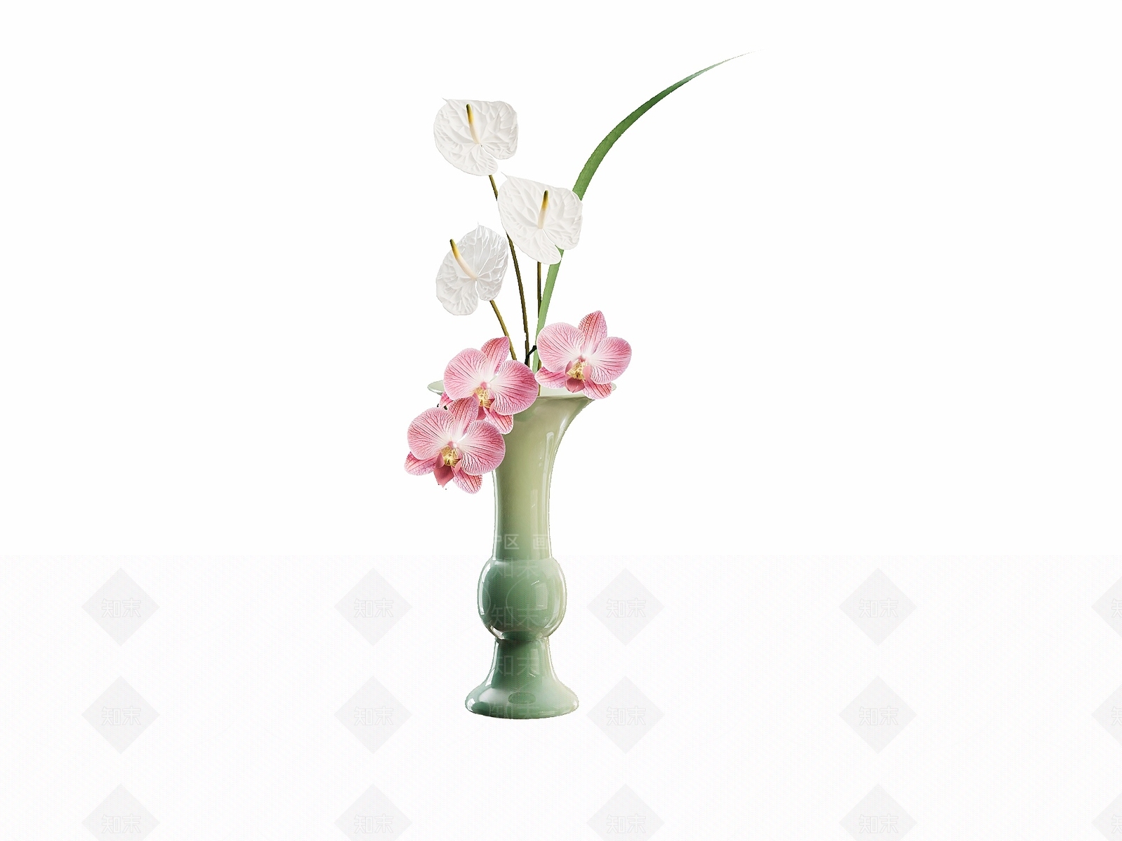新中式花艺3D模型下载【ID:1232416797】