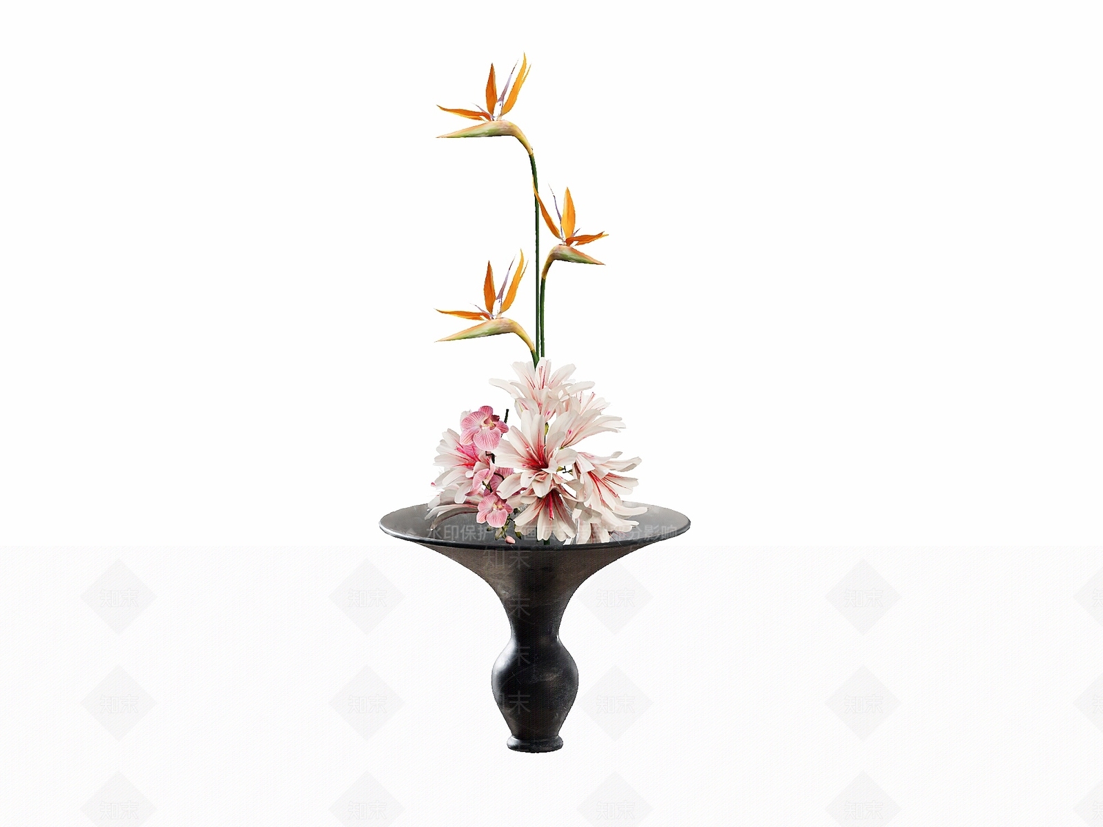 禅意花艺3D模型下载【ID:1232416999】