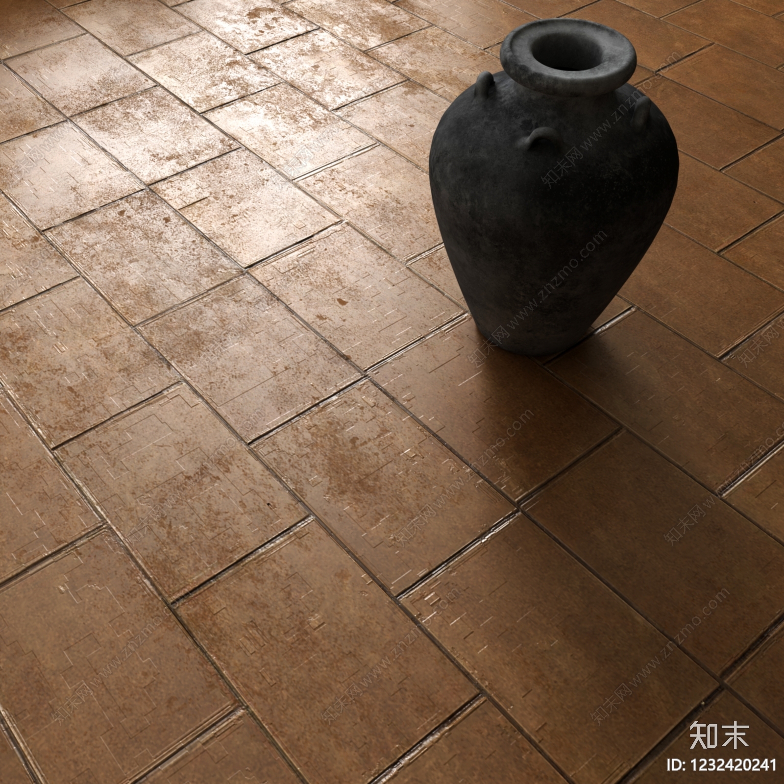 侘寂瓷砖展厅SU模型下载【ID:1232420241】