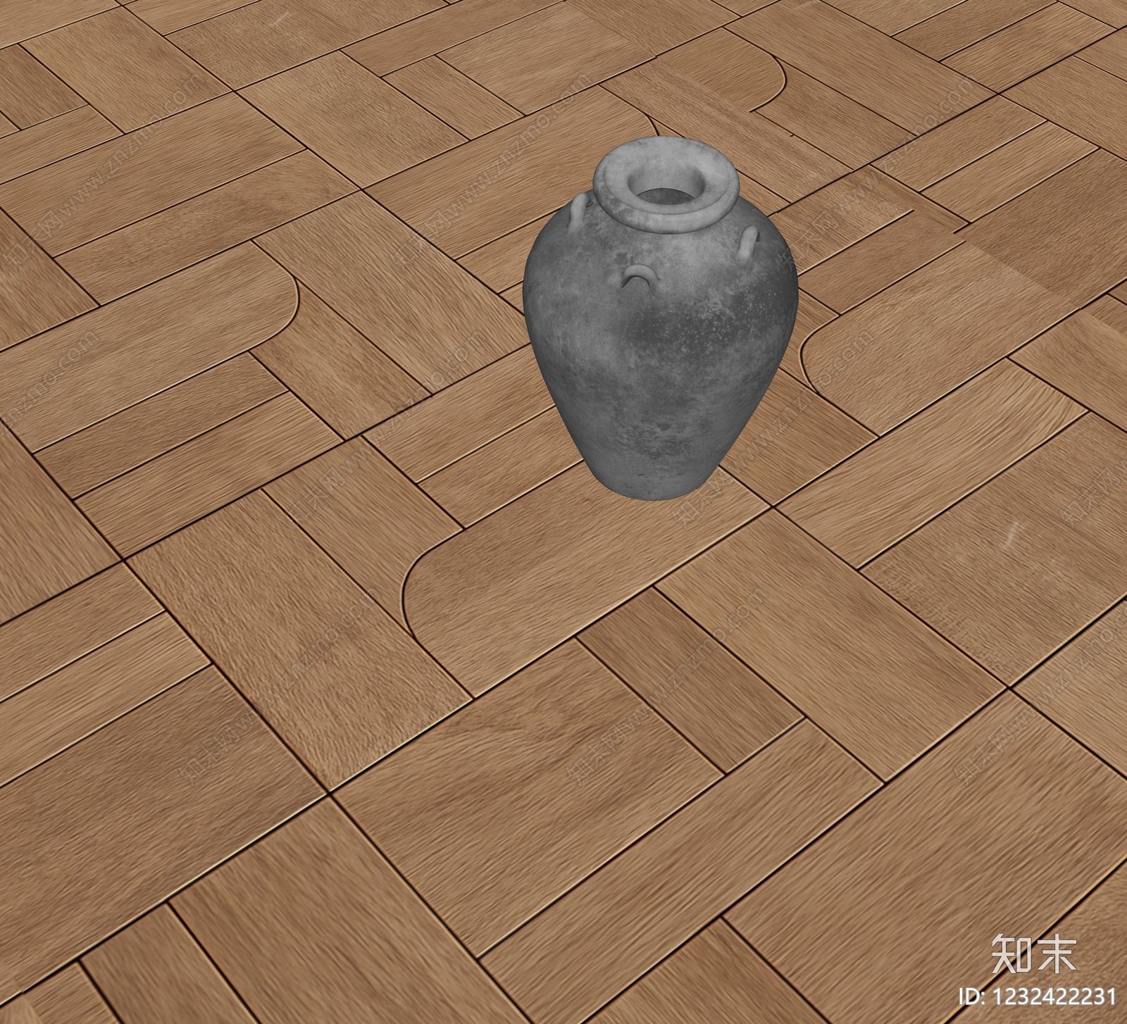 侘寂瓷砖展厅SU模型下载【ID:1232422231】