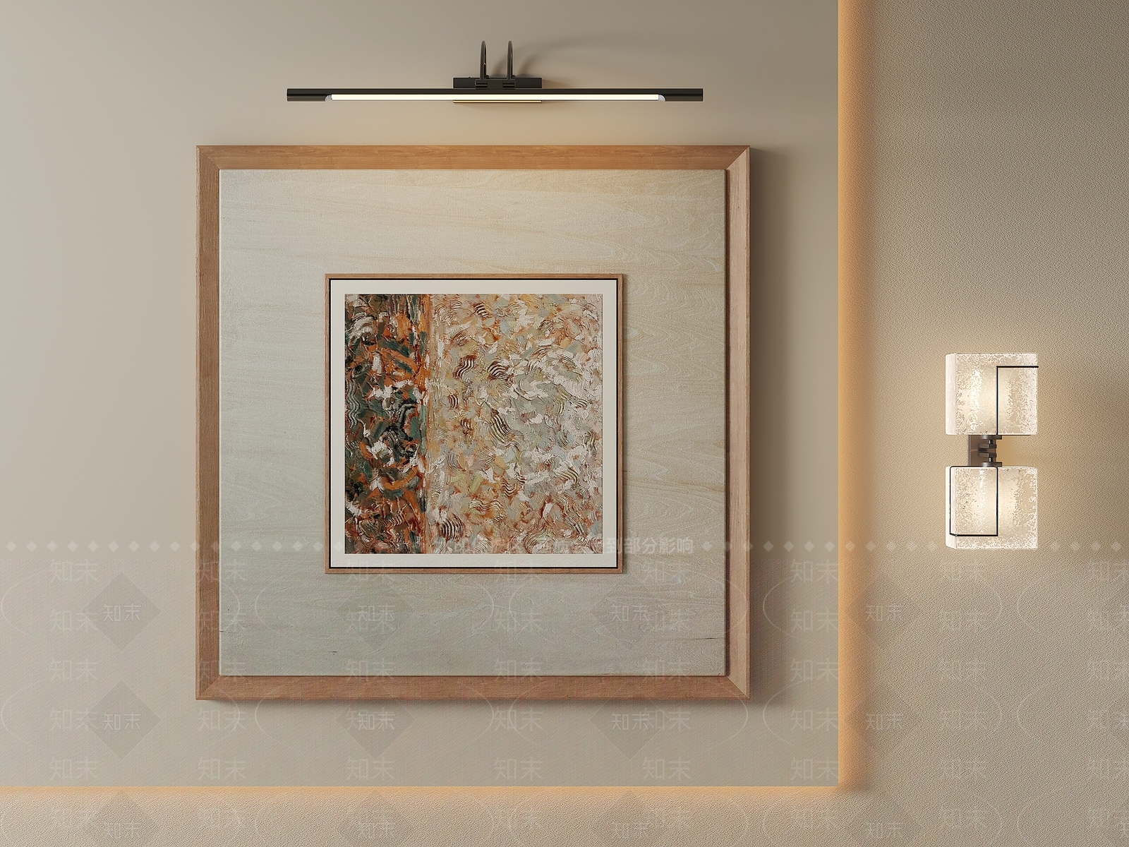 现代简约挂画3D模型下载【ID:1232423871】