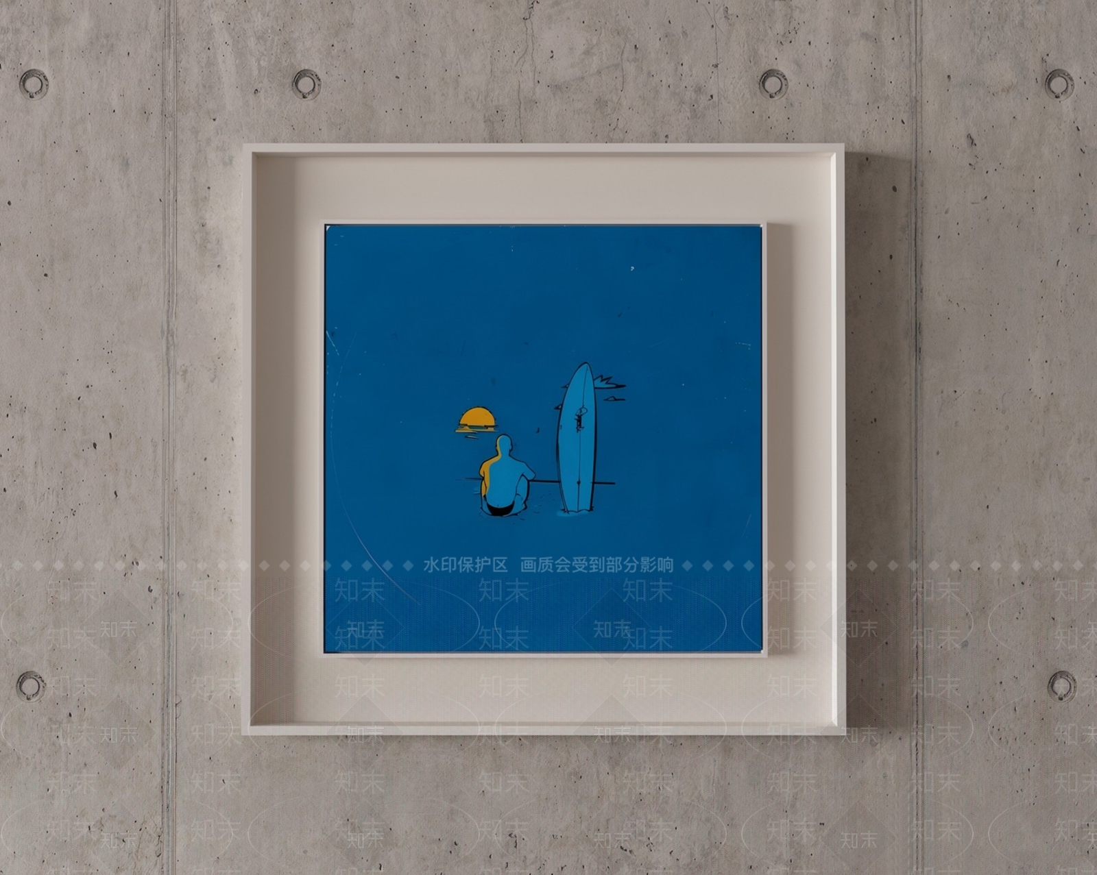 极简挂画SU模型下载【ID:1232424457】