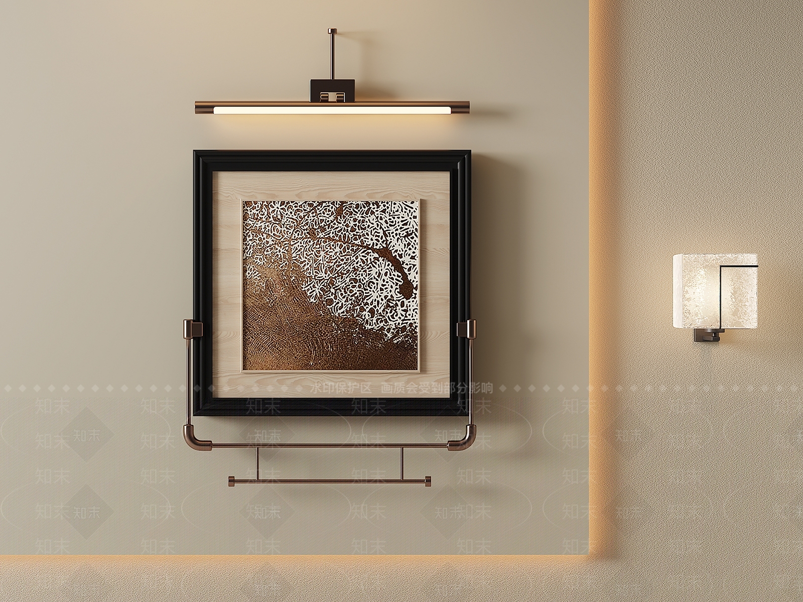 轻奢挂画3D模型下载【ID:1232425977】