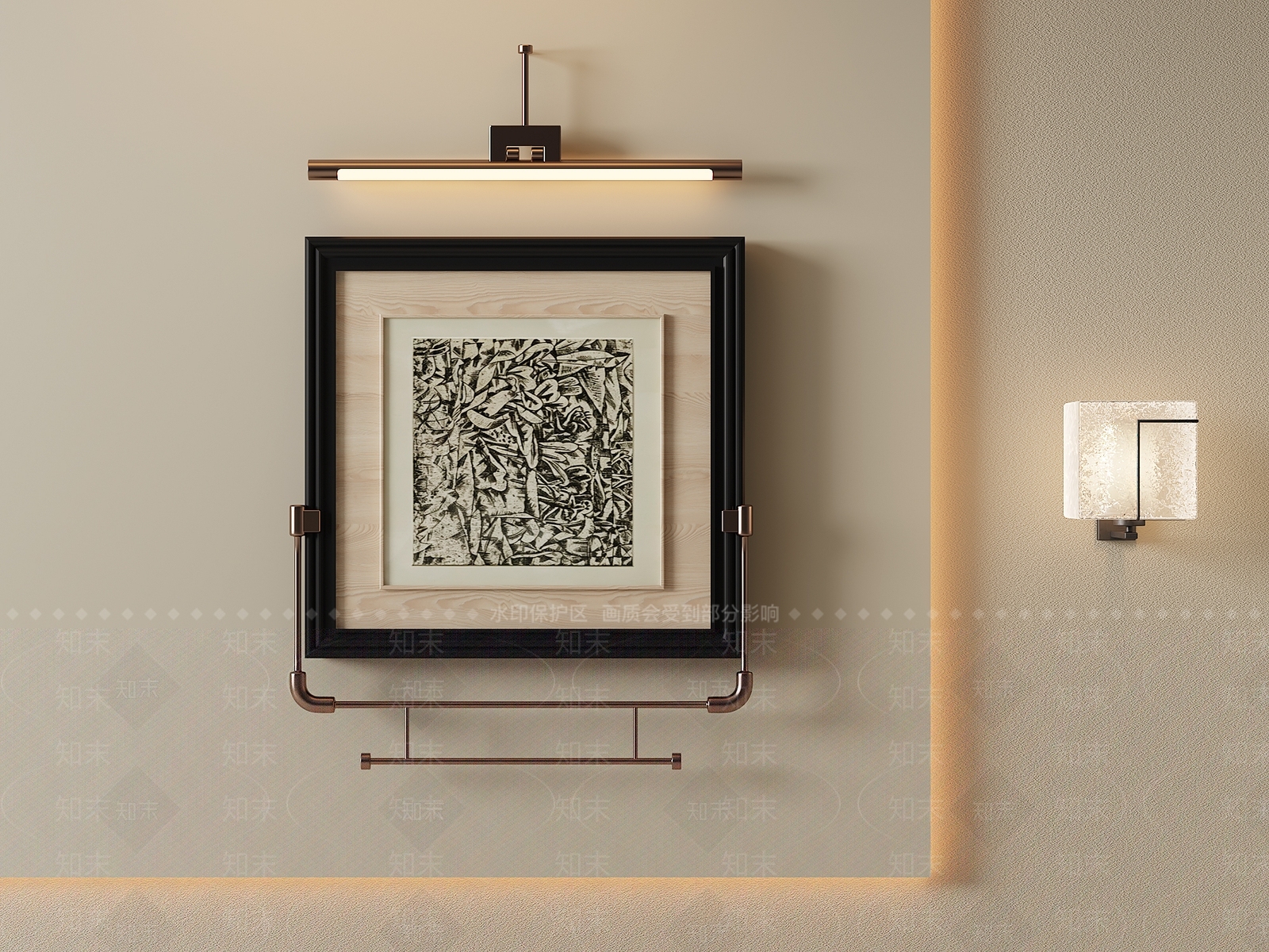 现代简约挂画3D模型下载【ID:1232426265】