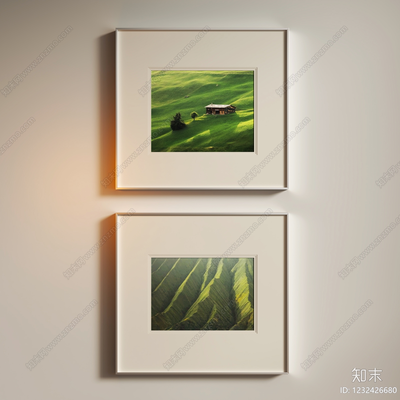 现代简约挂画SU模型下载【ID:1232426680】
