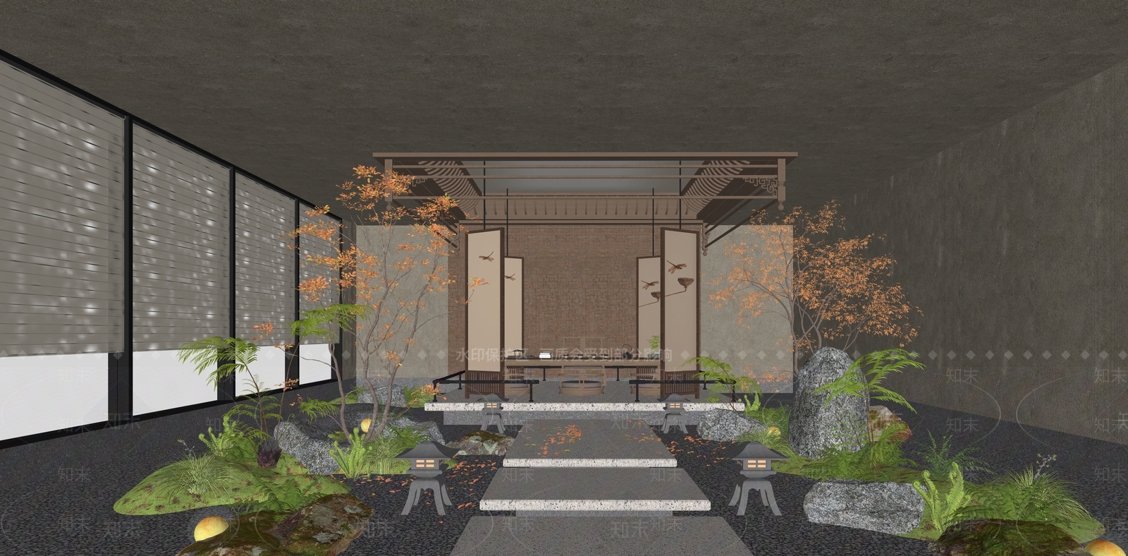 茶馆SU模型下载【ID:1232426308】