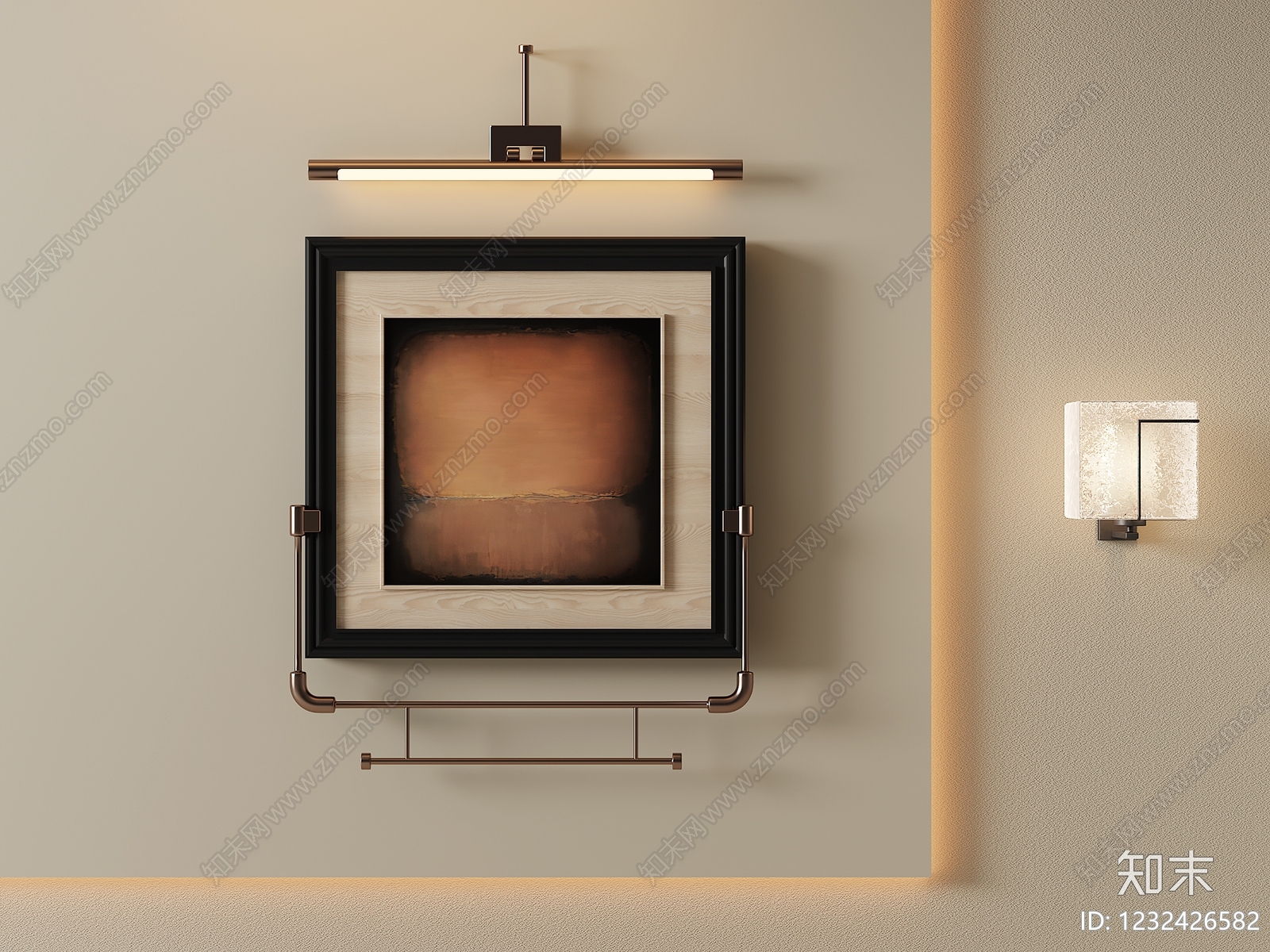现代简约挂画SU模型下载【ID:1232426582】