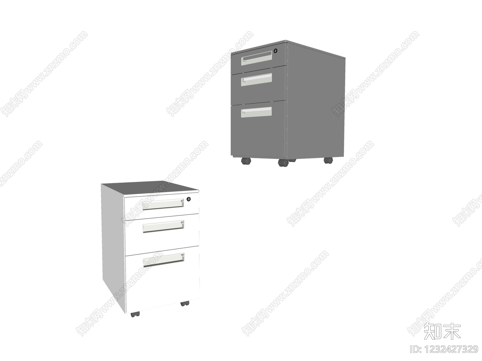 极简文件柜SU模型下载【ID:1232427329】