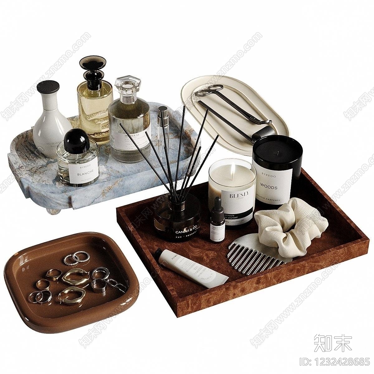 现代简约化妆品SU模型下载【ID:1232428685】
