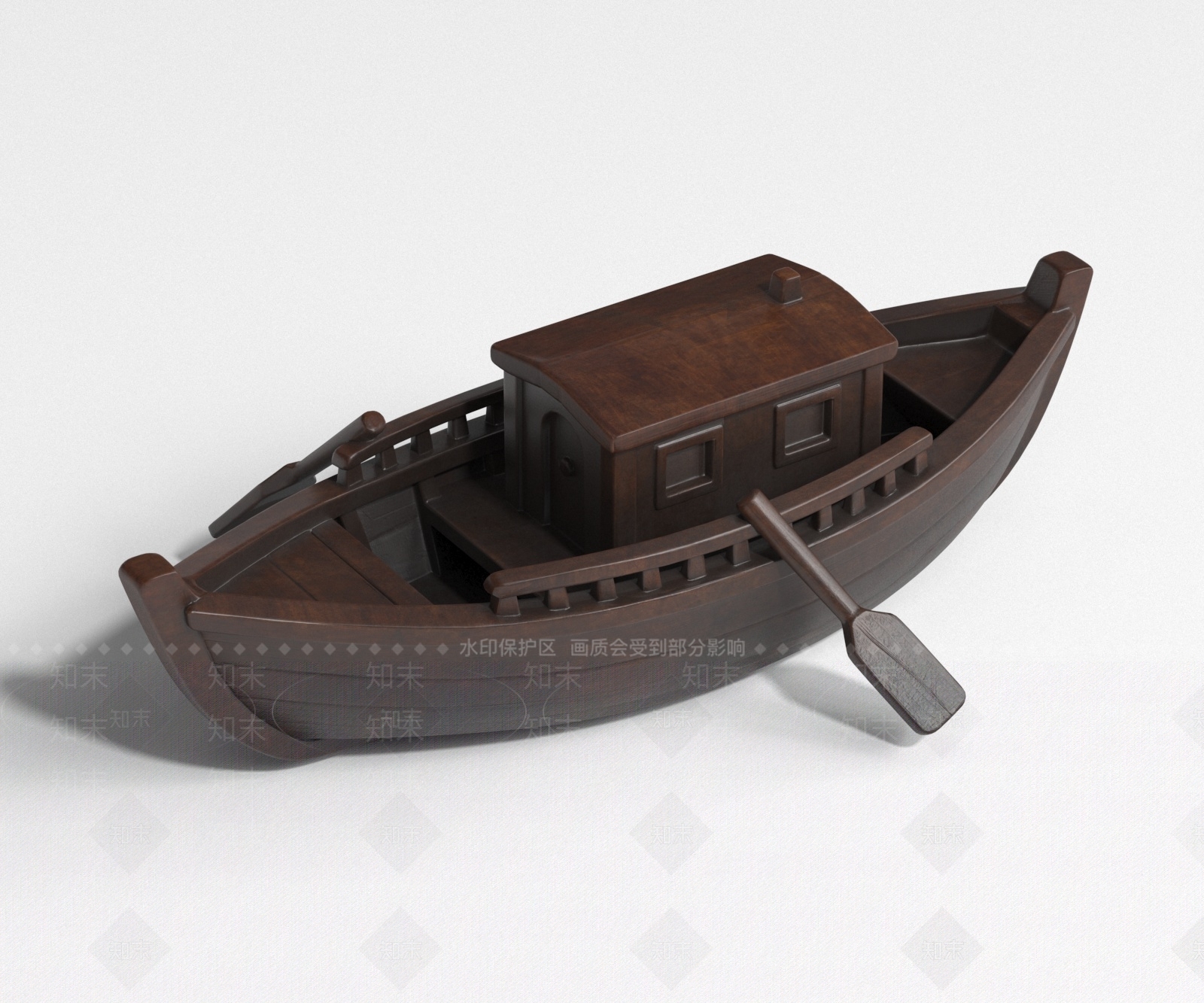 中式雕塑摆件3D模型下载【ID:1232434494】