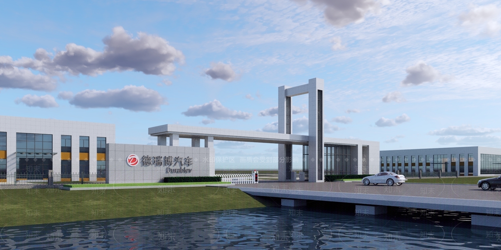 现代主义大门3D模型下载【ID:1232436021】
