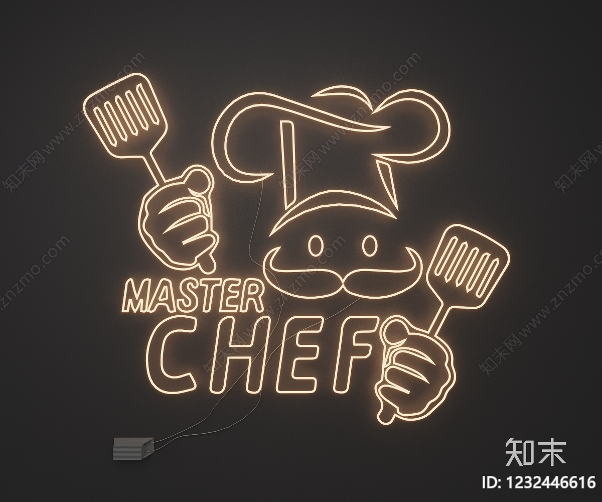 赛博朋克风艺术装置SU模型下载【ID:1232446616】