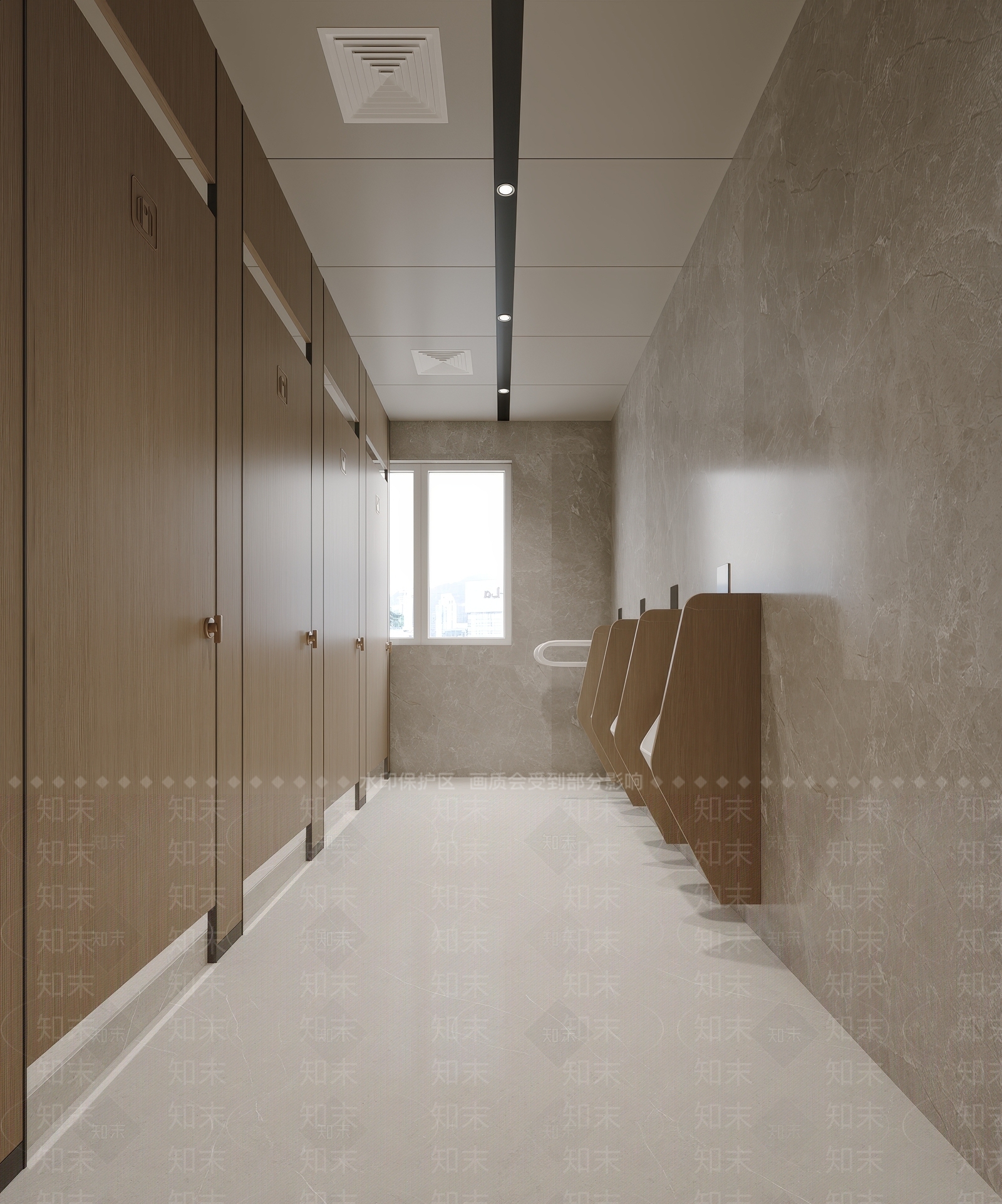 现代简约公共卫生间3D模型下载【ID:1232446930】