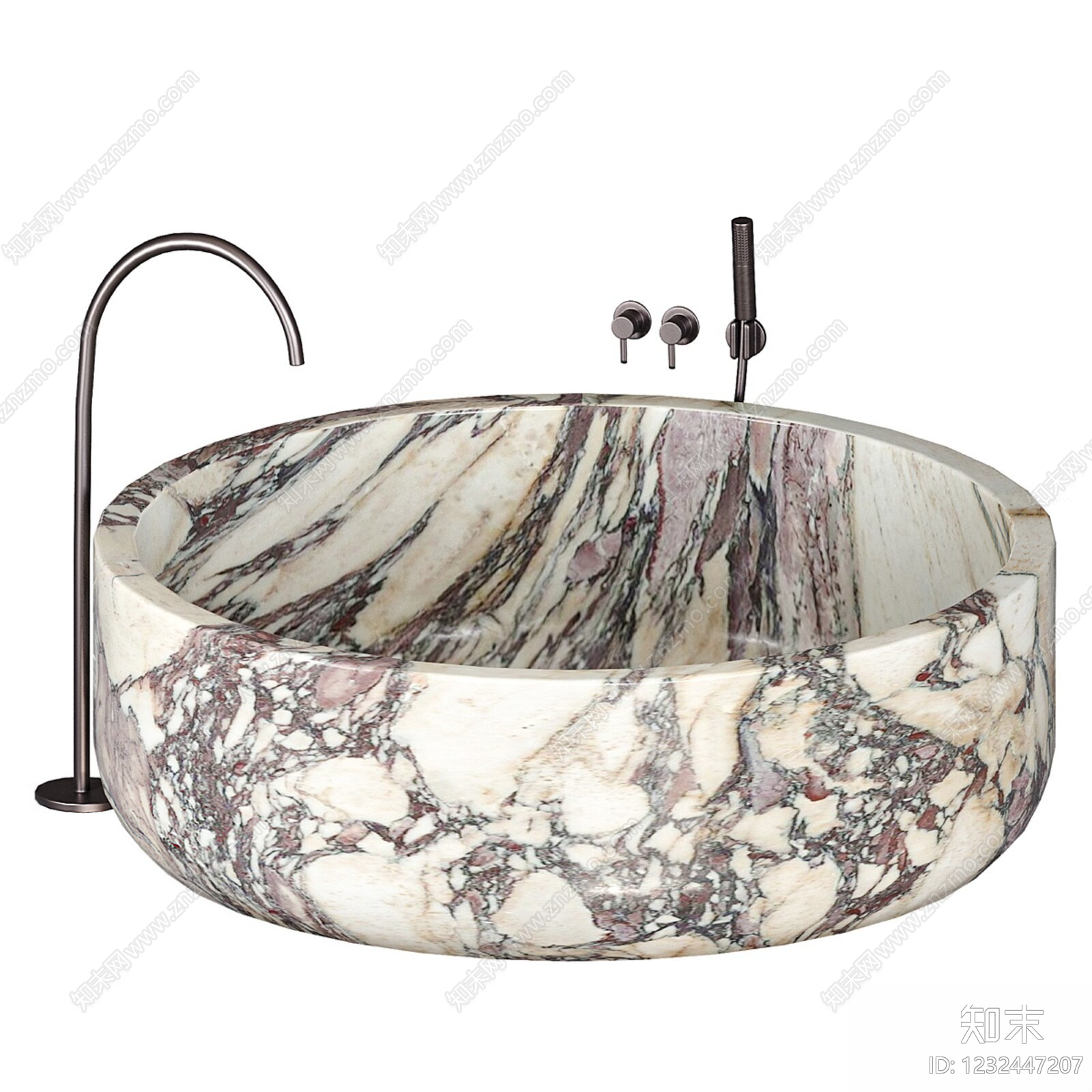 轻奢浴缸3D模型下载【ID:1232447207】