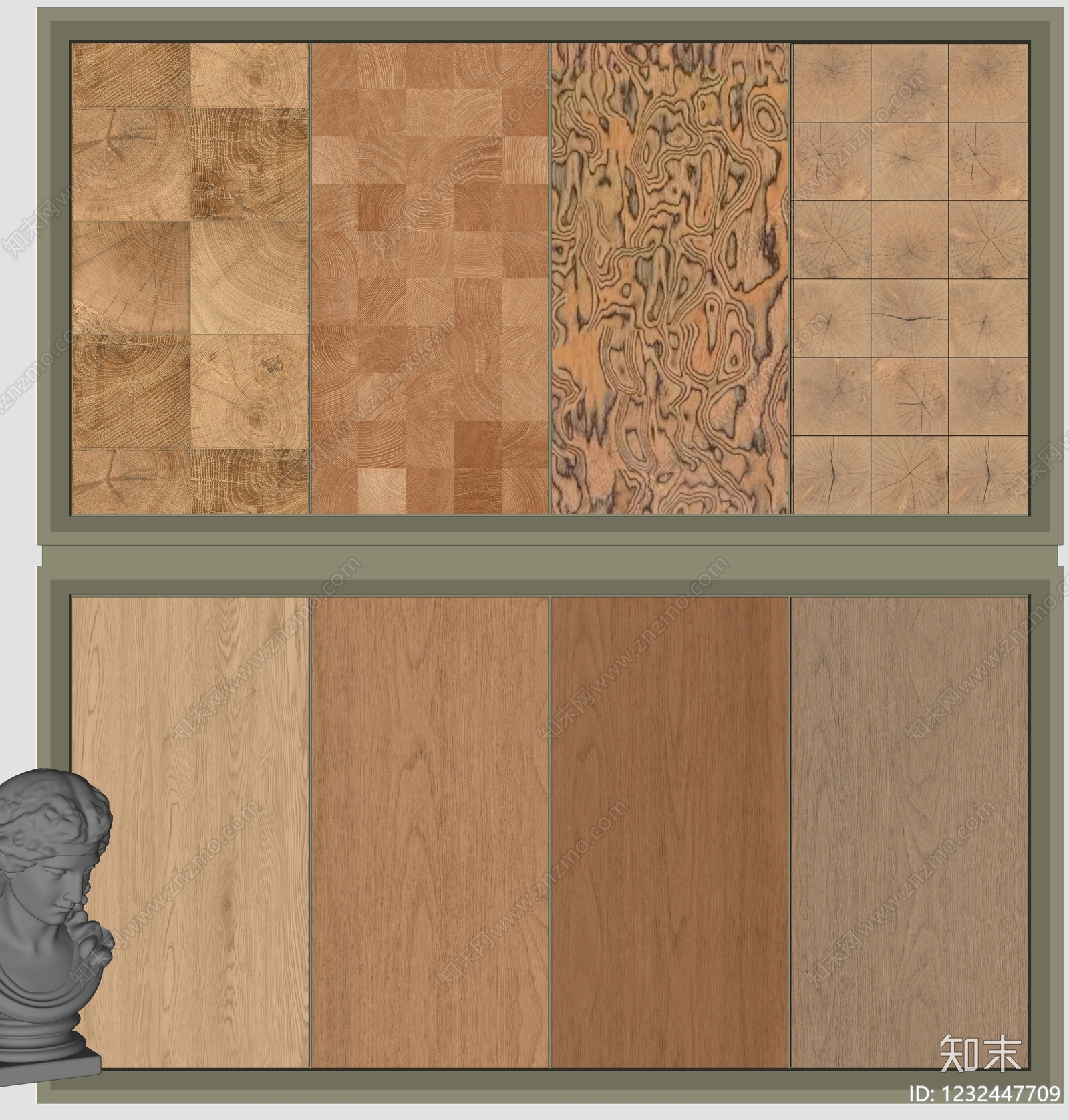 原木风材料展厅SU模型下载【ID:1232447709】