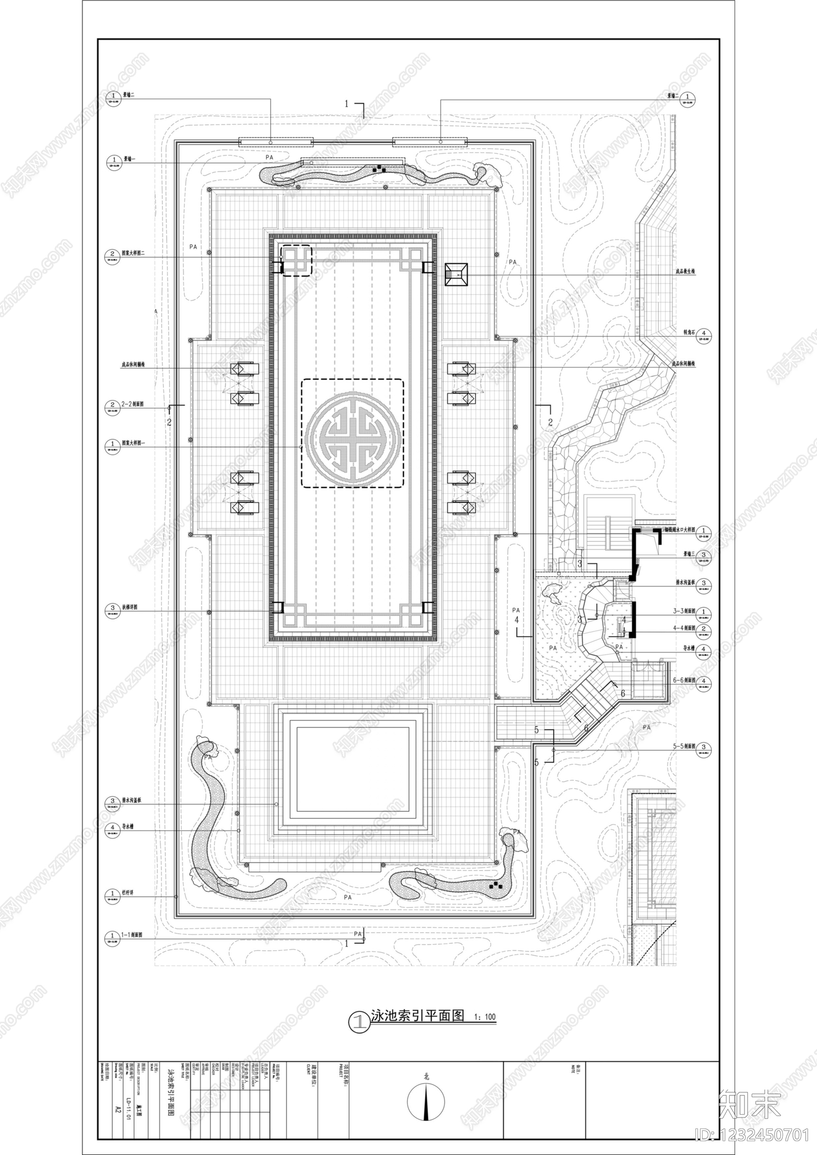 互动水景cad施工图下载【ID:1232450701】