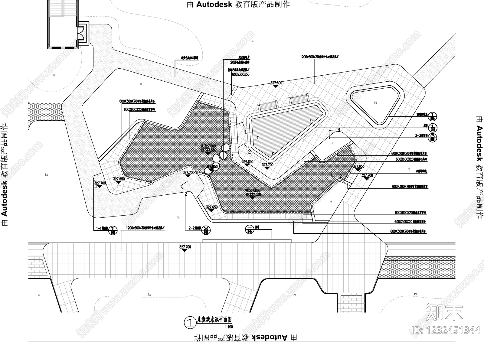 综合景观小品cad施工图下载【ID:1232451344】